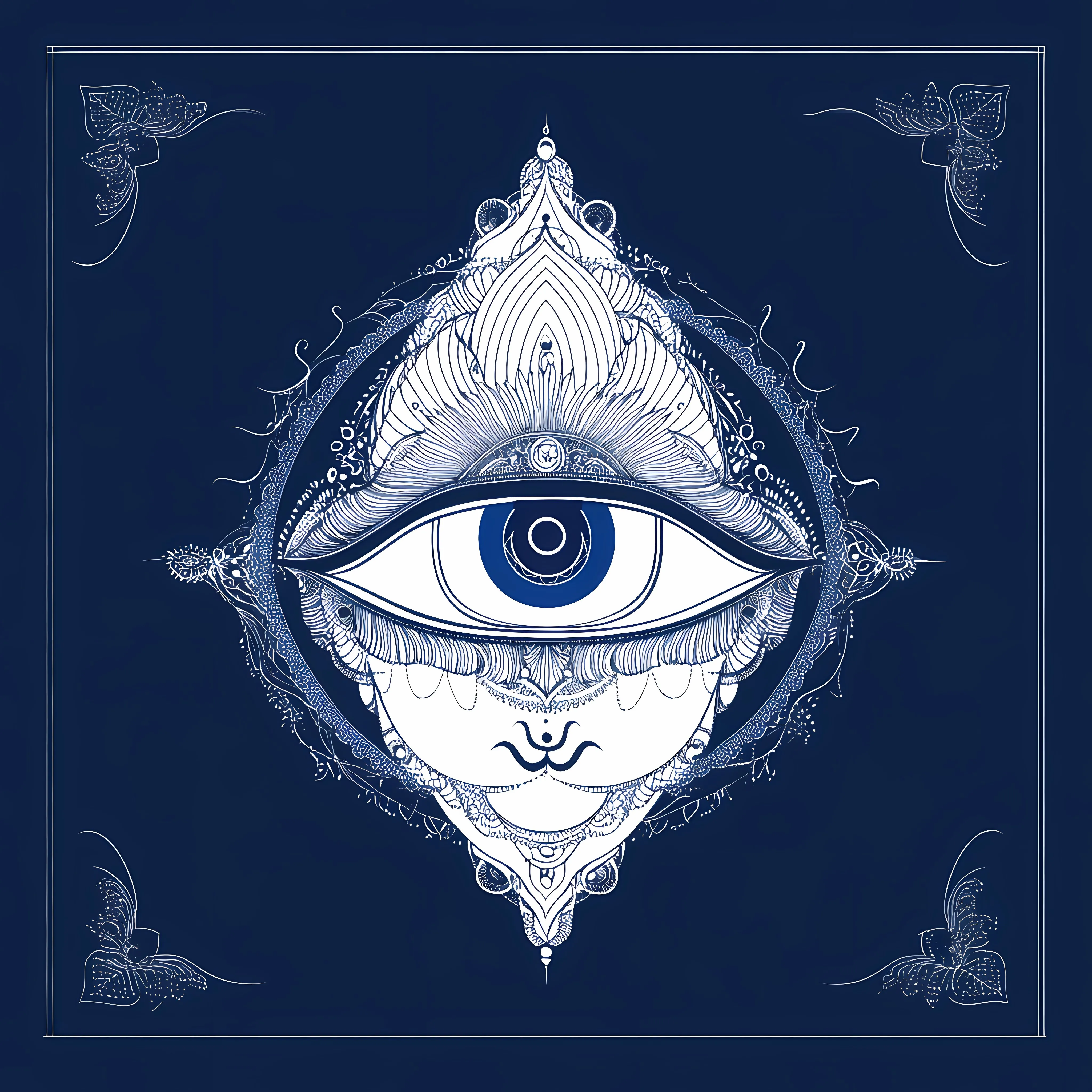 Ajna Third Eye Chakra Tantrism Illustration — free download from Dotvec