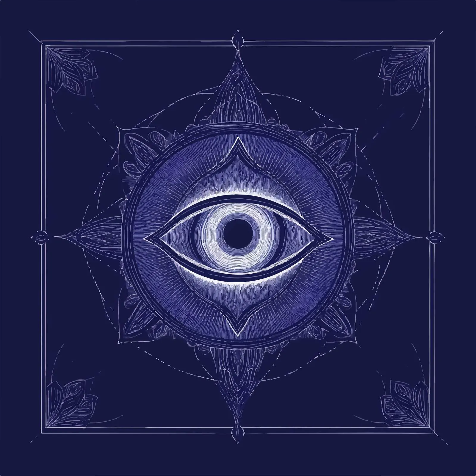 Ajna Third Eye Chakra Tantrism Vector Illustration — free download from Dotvec