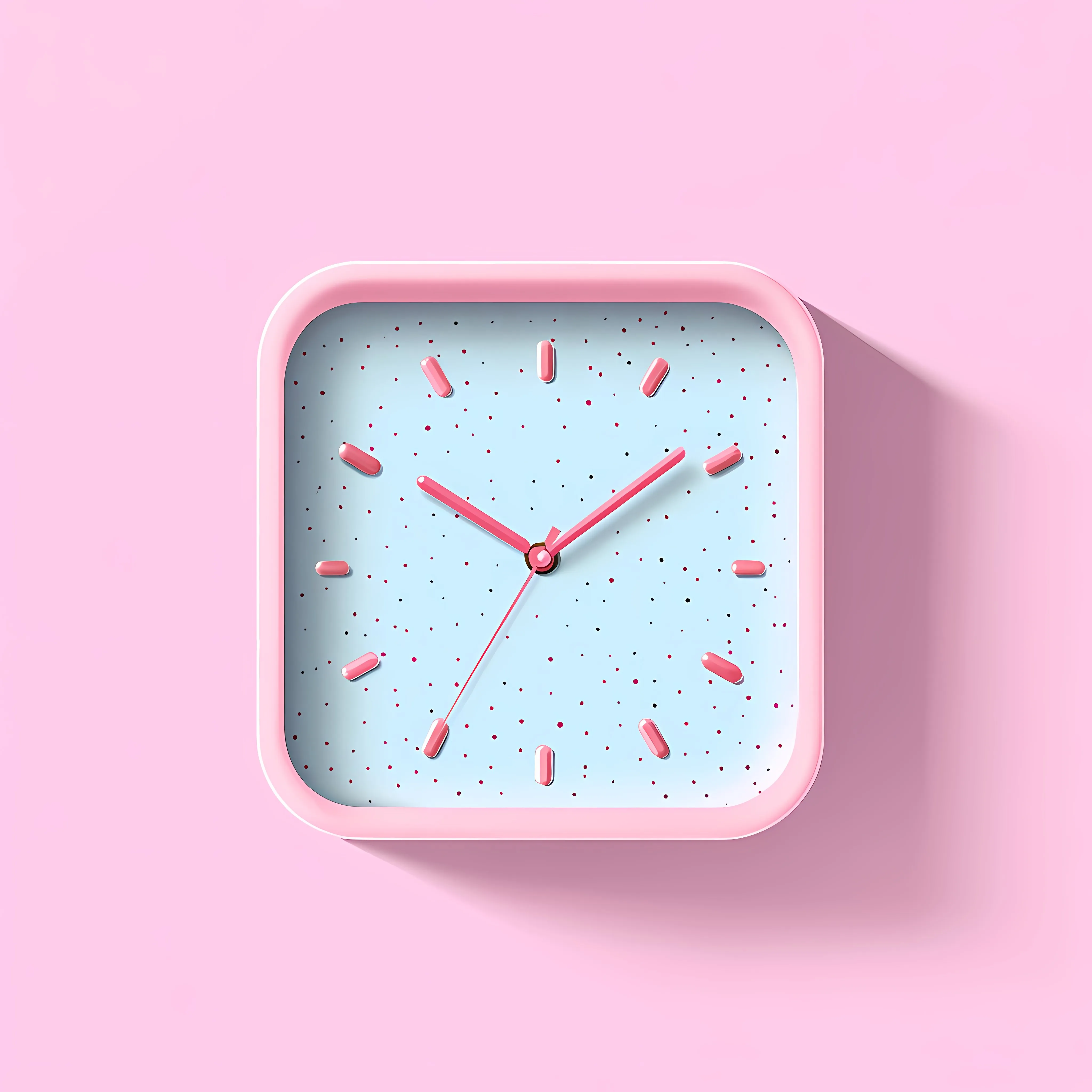 Flat Style Alarm Clock on Pink Background — free download from Dotvec