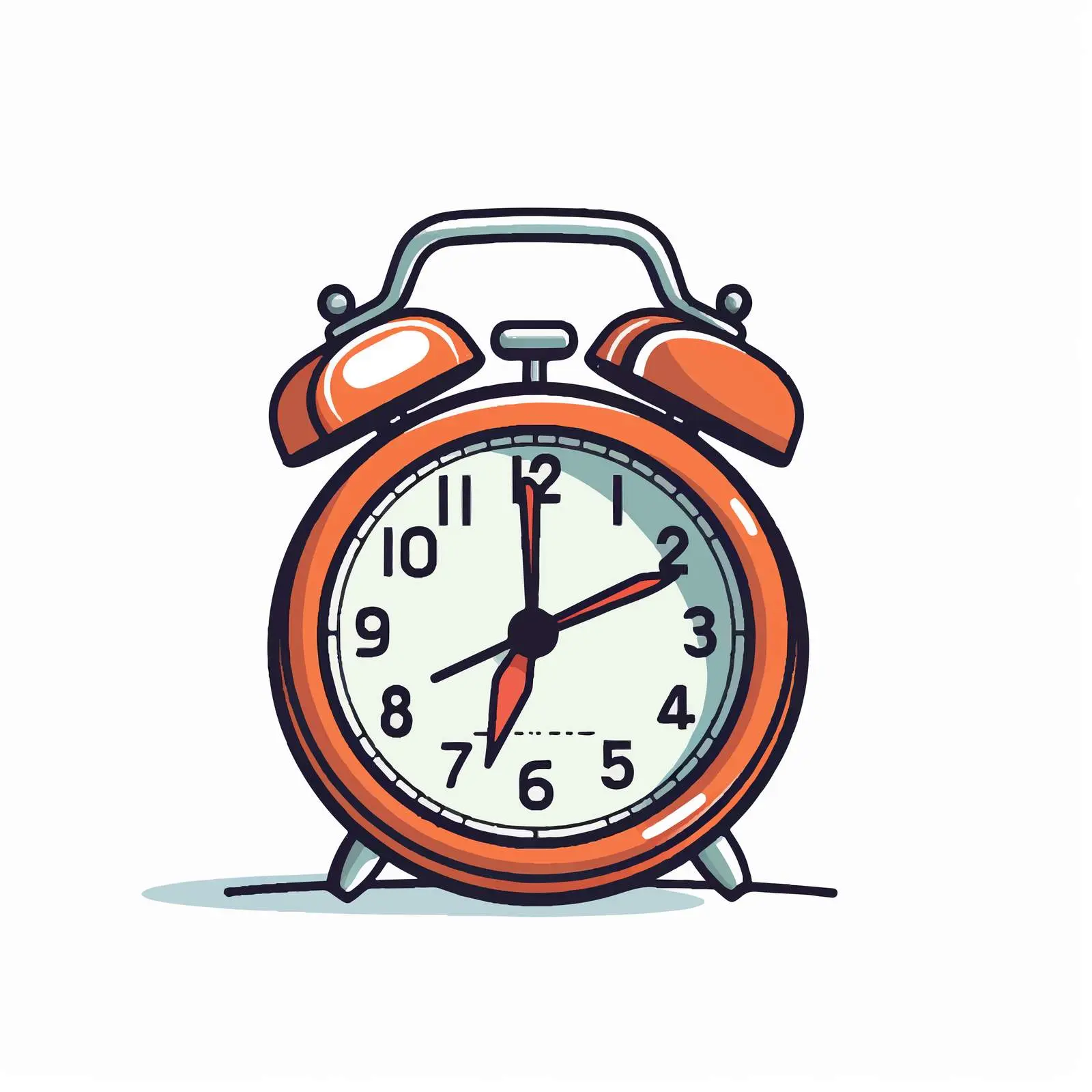 Modern Alarm Clock Vector Illustration — free download from Dotvec
