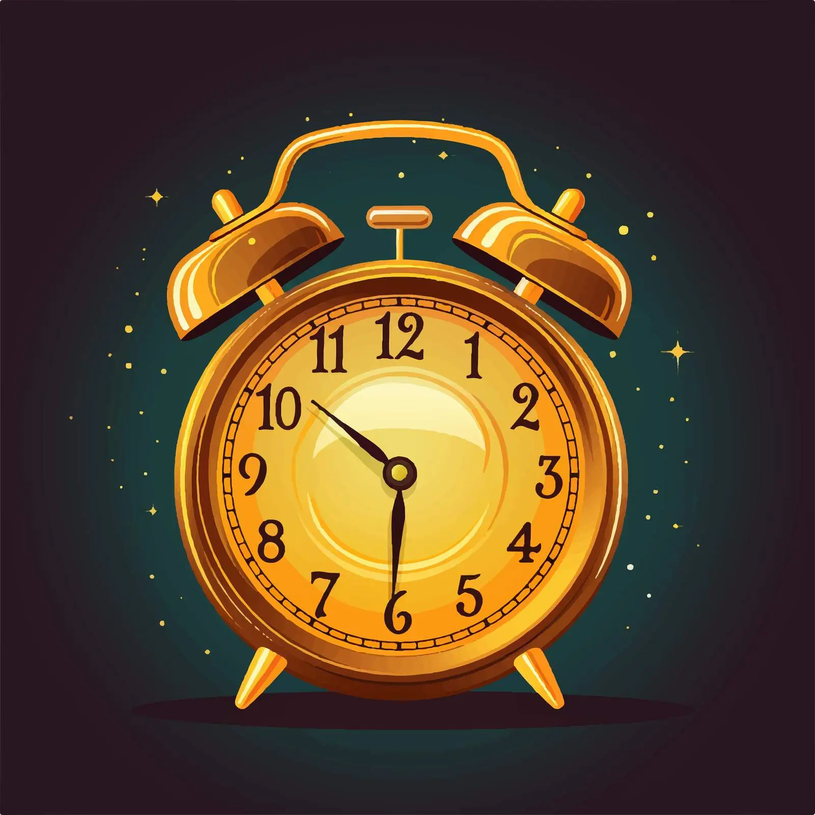 Isolated Alarm Clock Vector Illustration on White Background — free download from Dotvec
