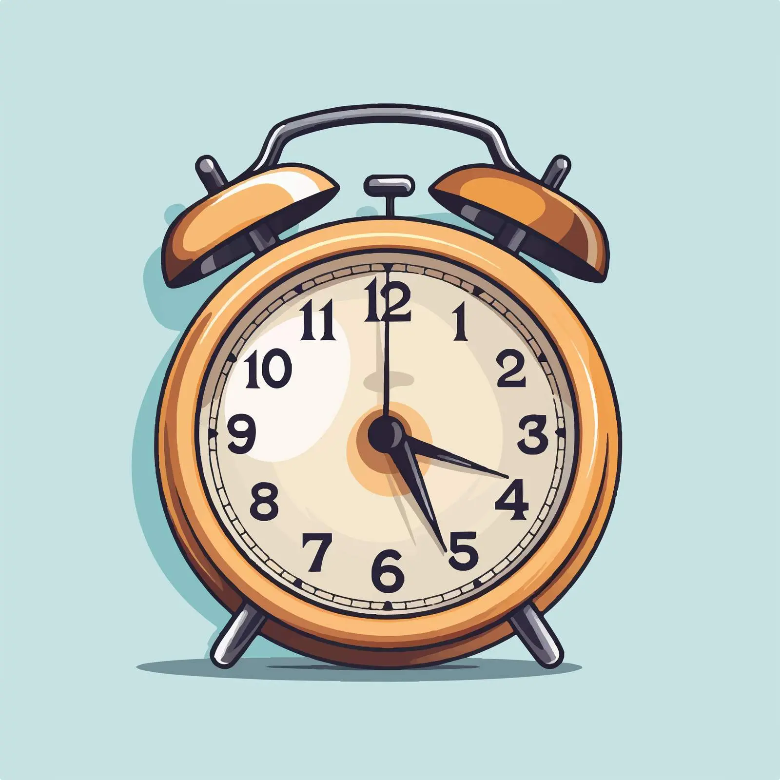 Isolated Alarm Clock Vector Illustration on White Background — free download from Dotvec