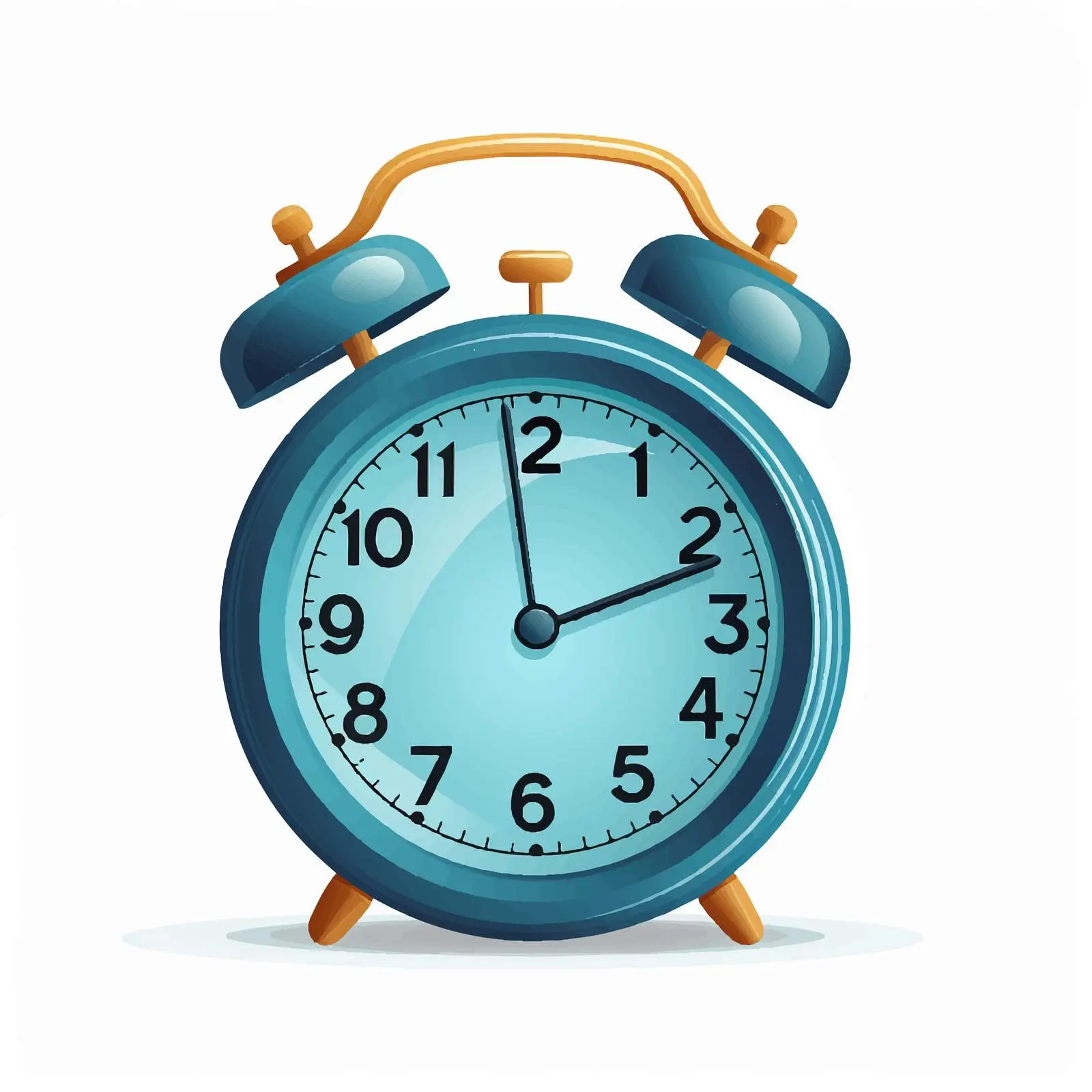 Alarm Clock Vector Illustration Isolated on White — free download from Dotvec