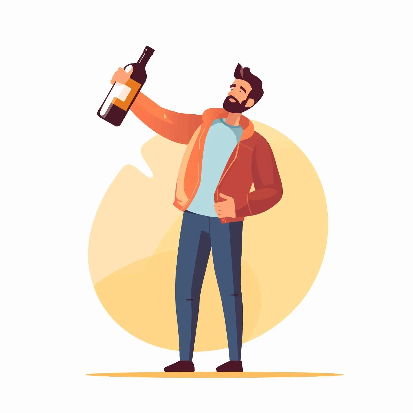 Alcohol Addiction and Abuse Awareness Concept – free coping image from Dotvec