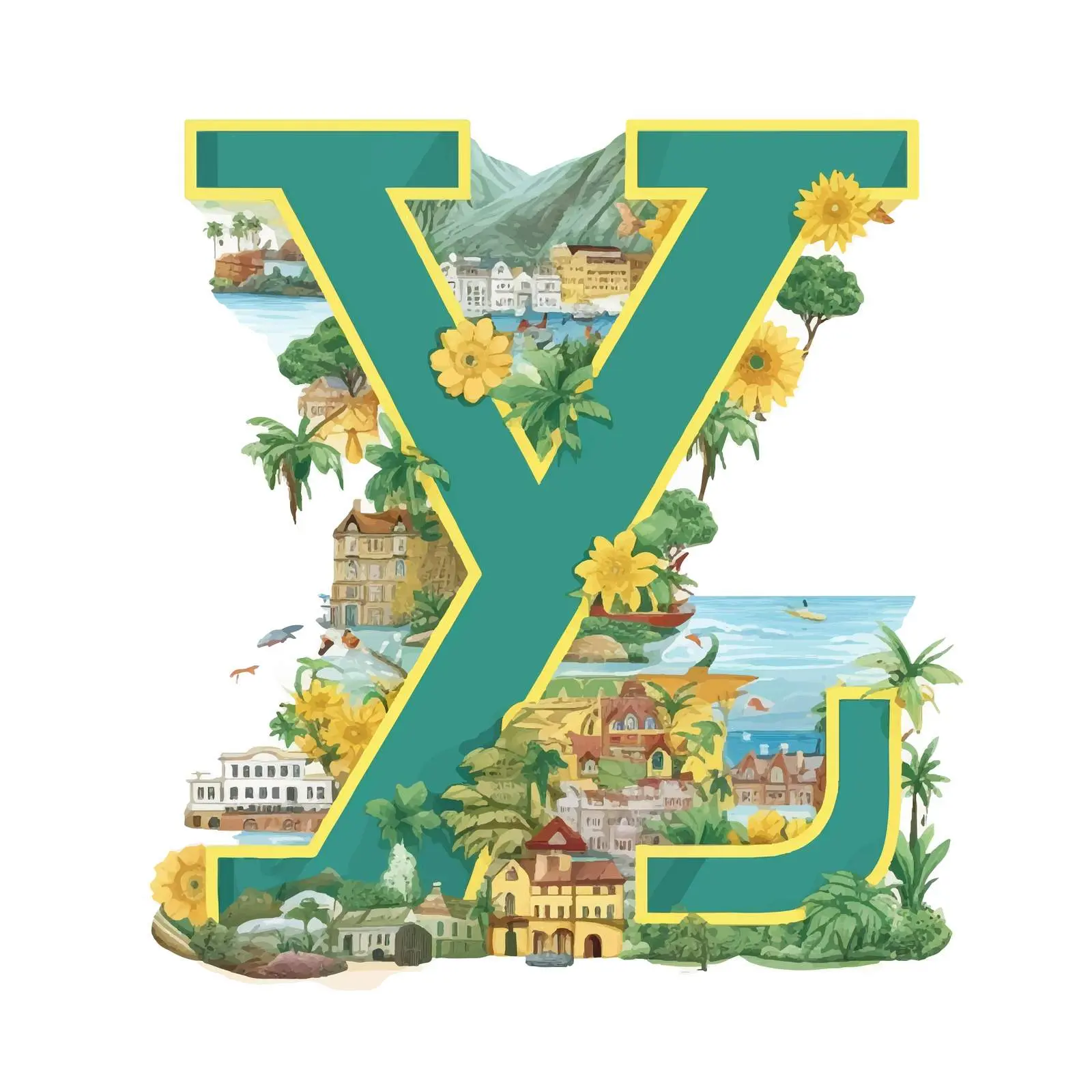 Full Scrapbook Kit of World Countries A-Z – free learning tools image from Dotvec