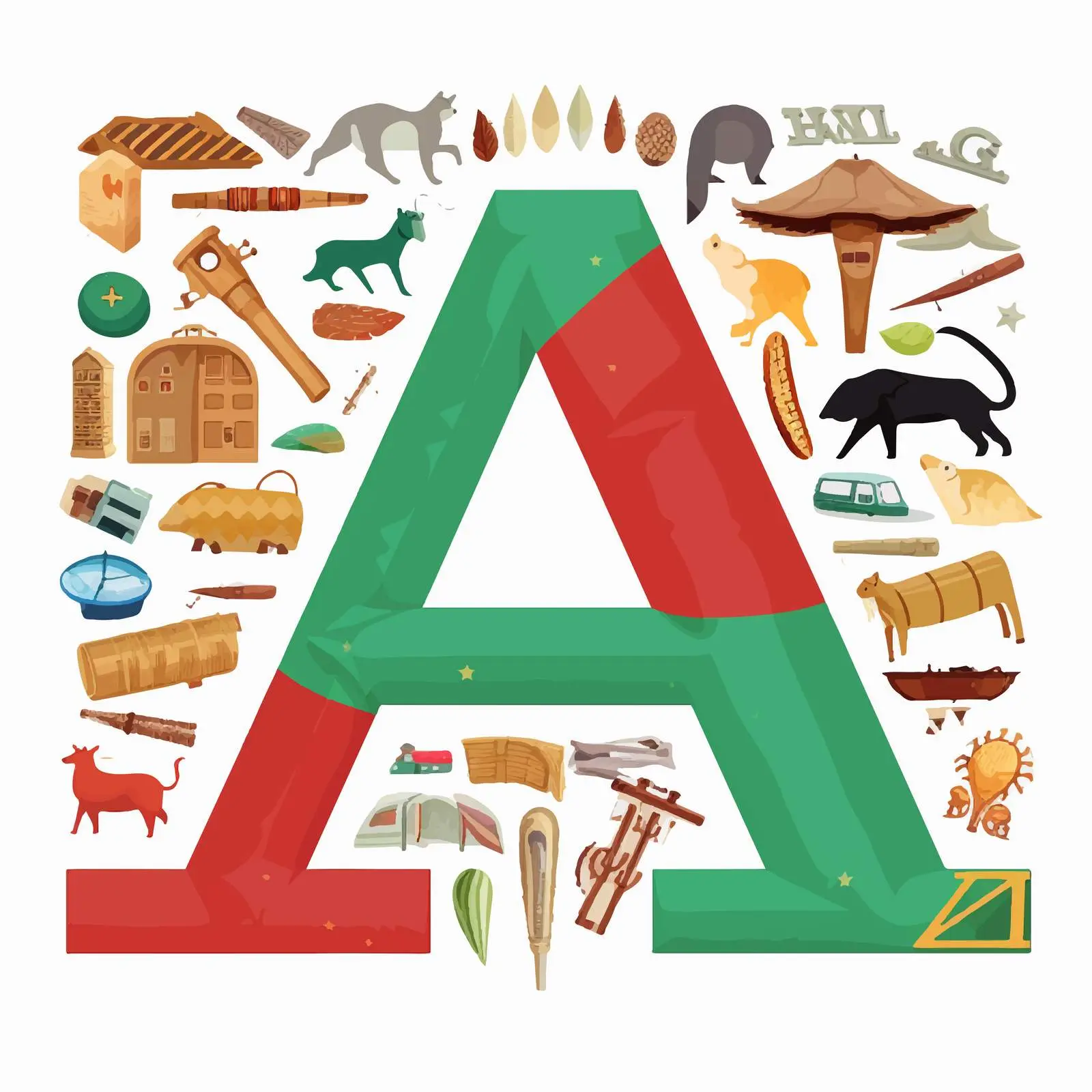 A-Z World Countries Scrapbook Kit in Color — free download from Dotvec