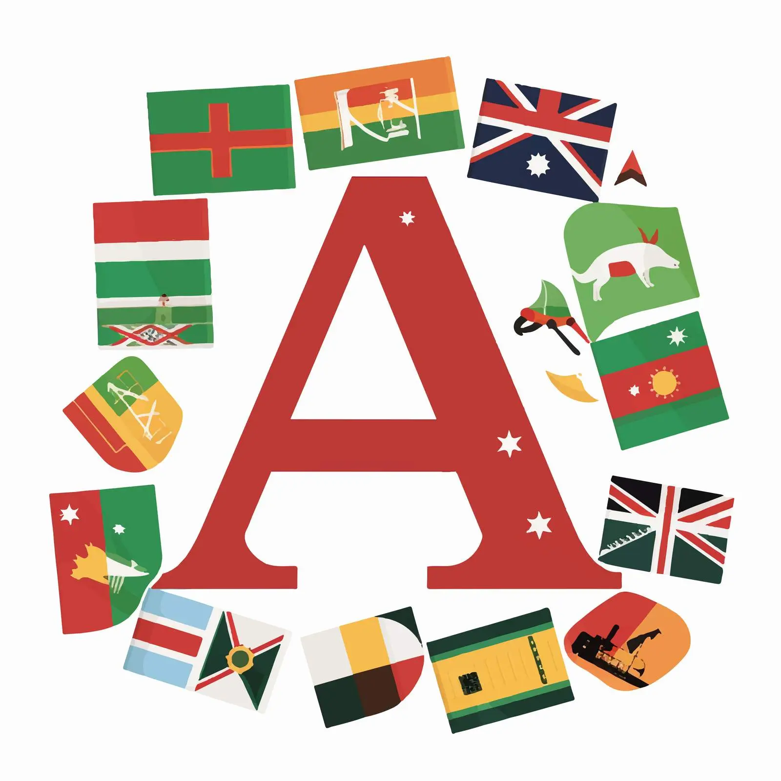 Complete Scrapbook Kit of World Countries A-Z – free learning tools image from Dotvec