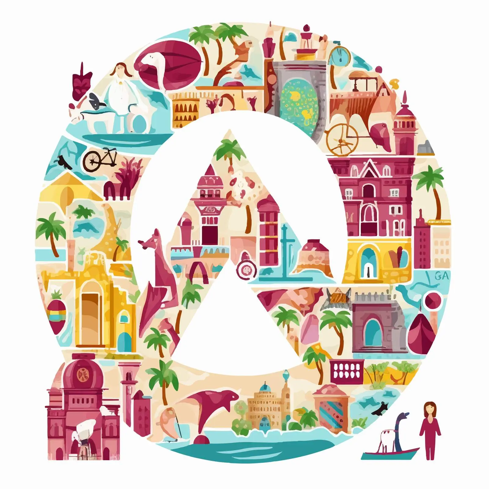 World Countries A-Z Vector Design Elements – free infographic image from Dotvec