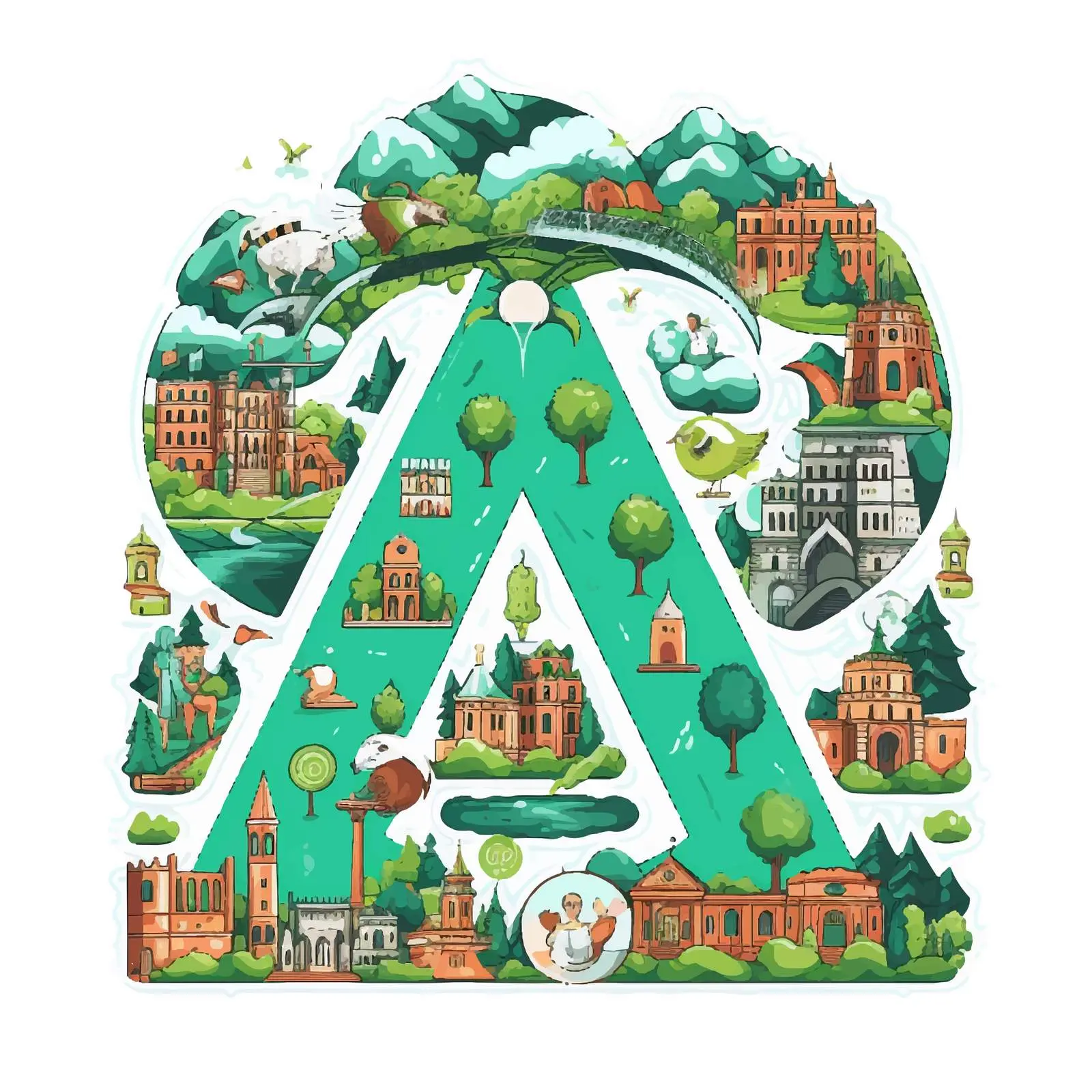 A-Z World Countries Vector Elements for Design — free download from Dotvec