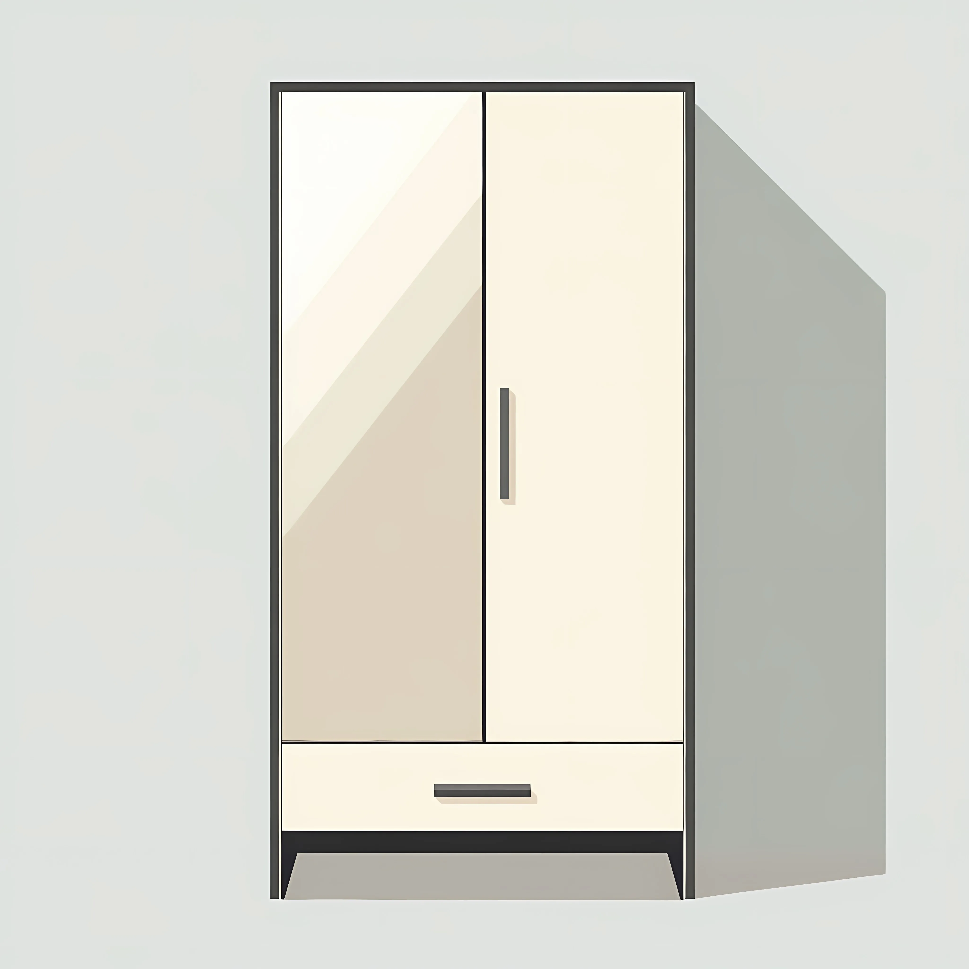 Flat Vector Illustration of an Almirah — free download from Dotvec