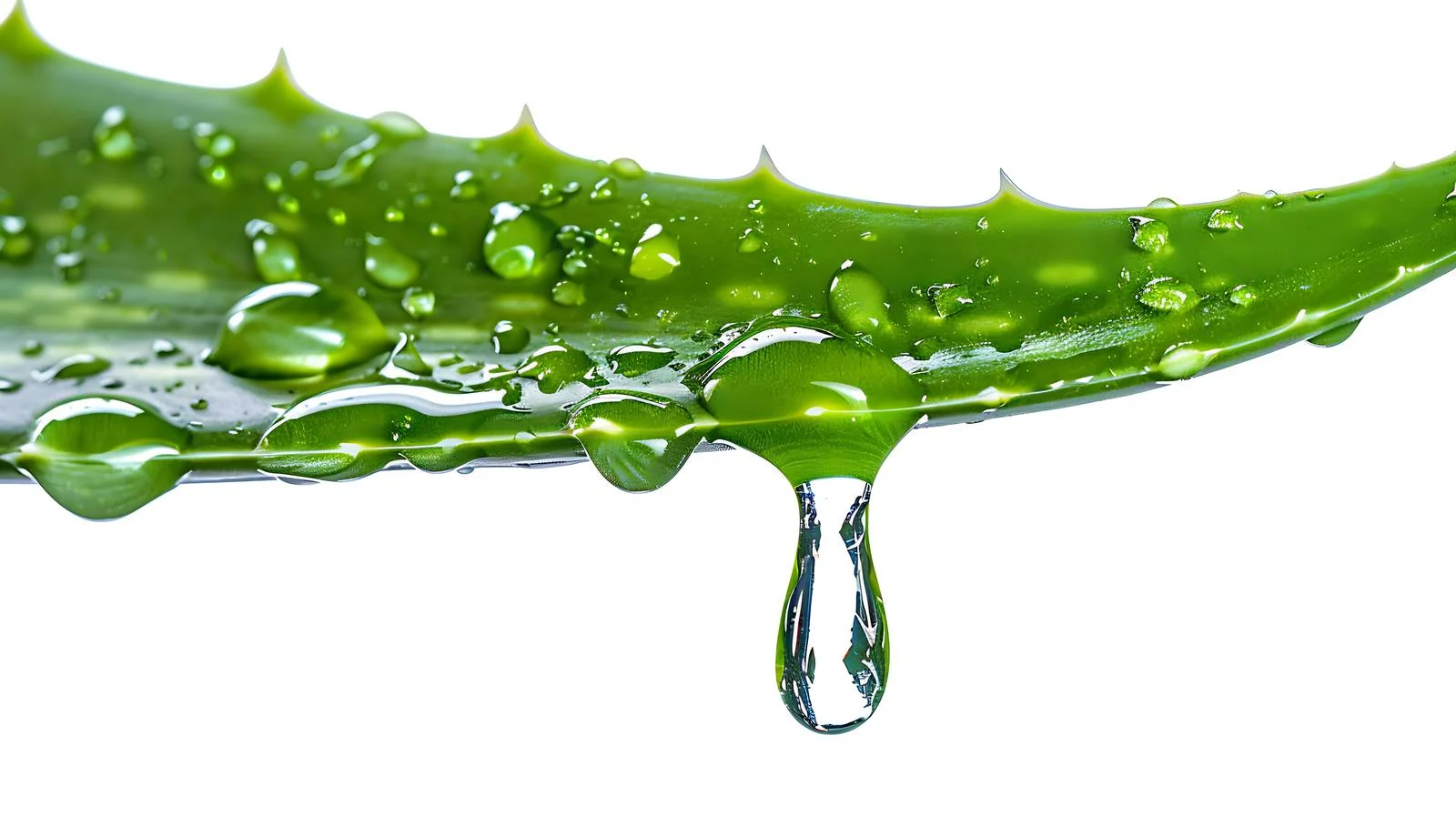 Fresh Aloe Vera Gel on Green Leaf — free download from Dotvec