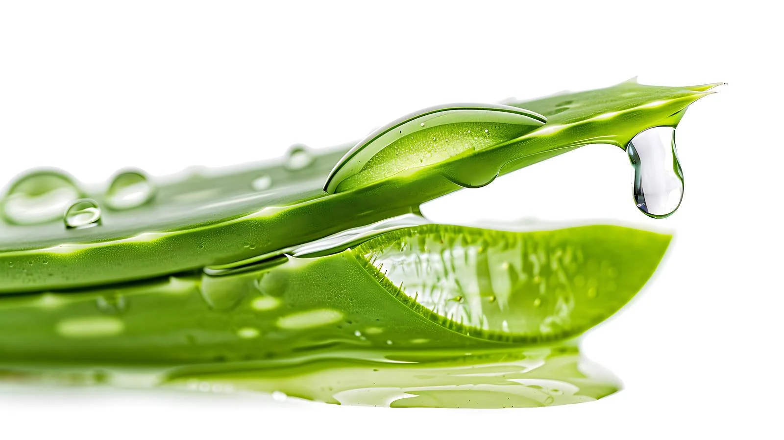 Organic Aloe Vera Gel Falling Leaf — free download from Dotvec