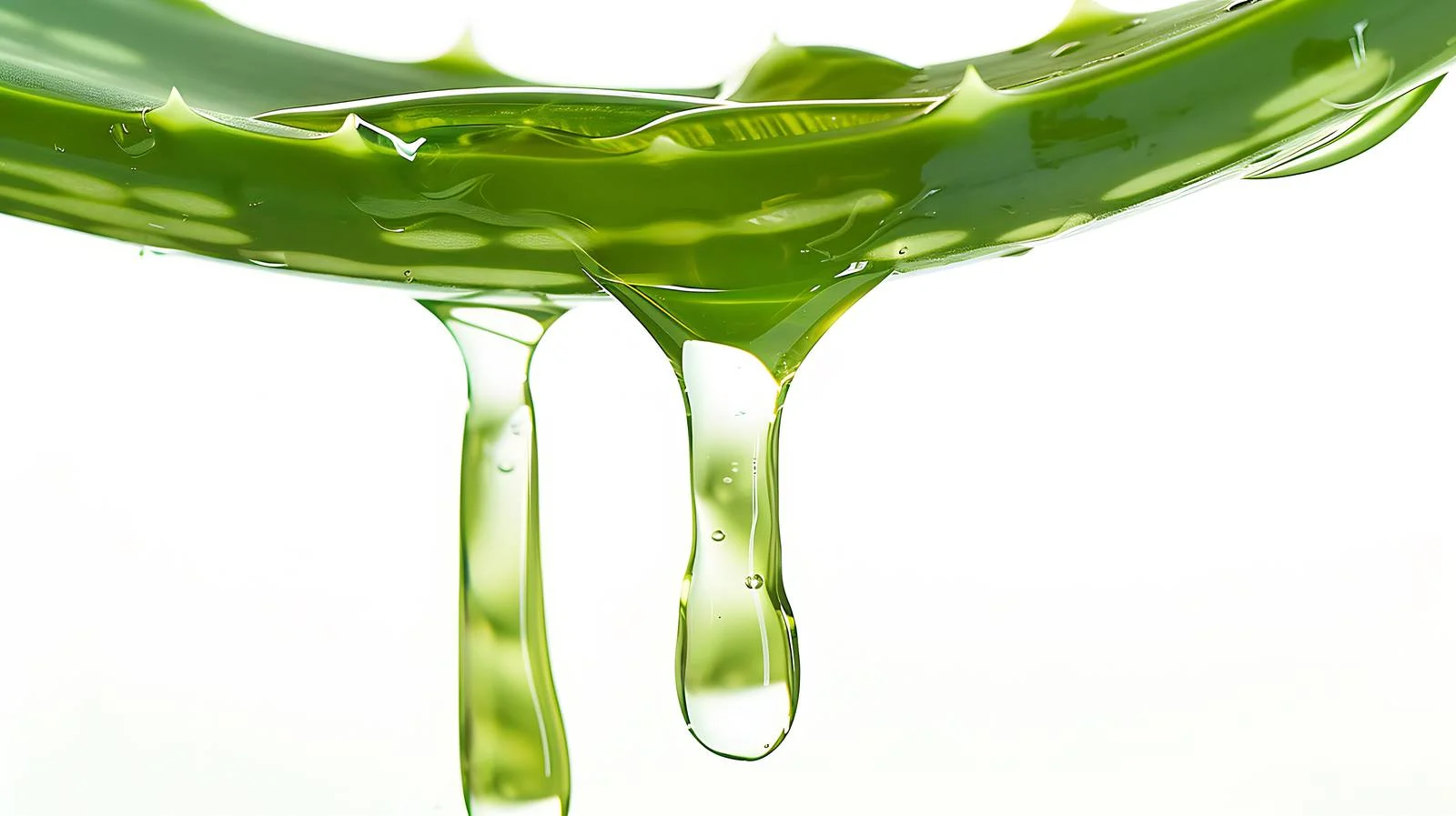 Fresh Aloe Vera Gel on Green Leaf – free aloe image from Dotvec