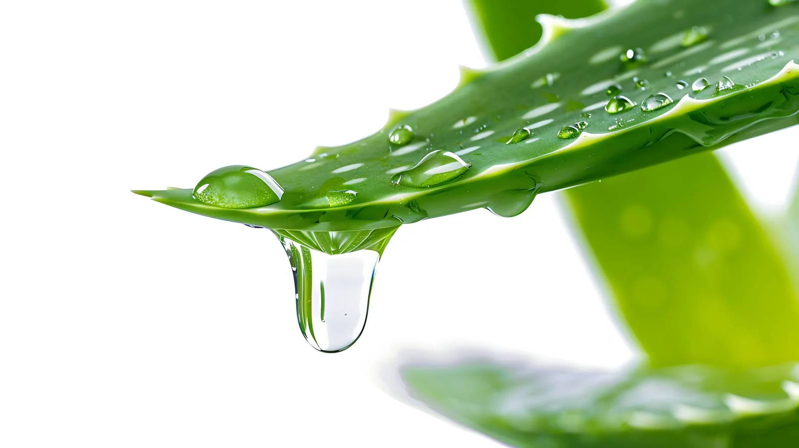 Fresh Aloe Vera Gel Drizzling Aloe Leaf — free download from Dotvec