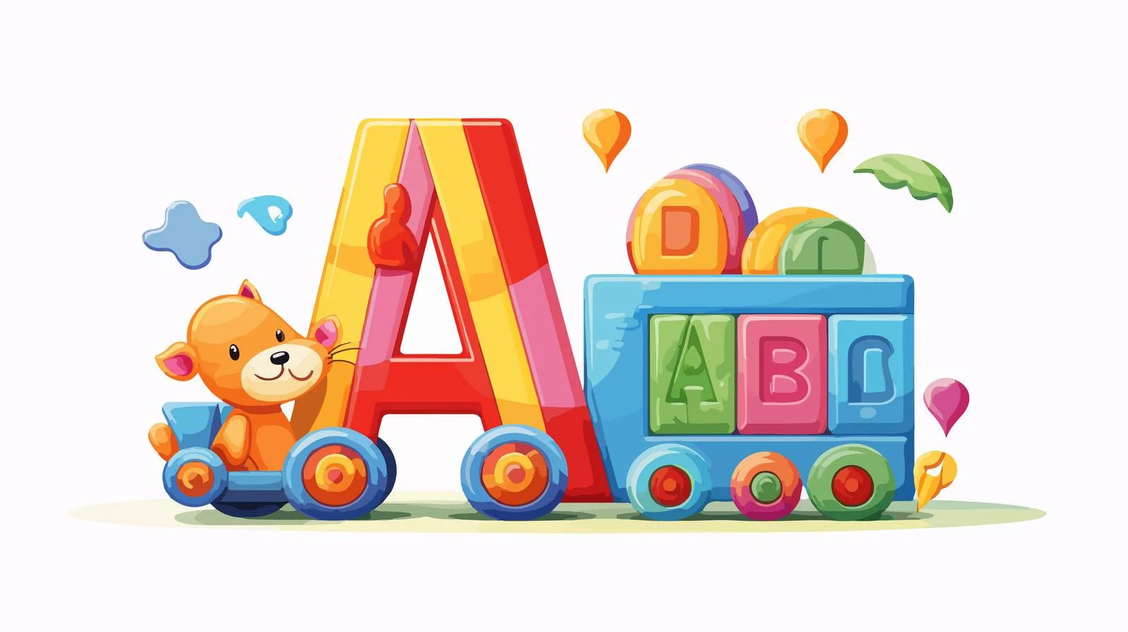 Premium Alphabet Block Toy — free download from Dotvec