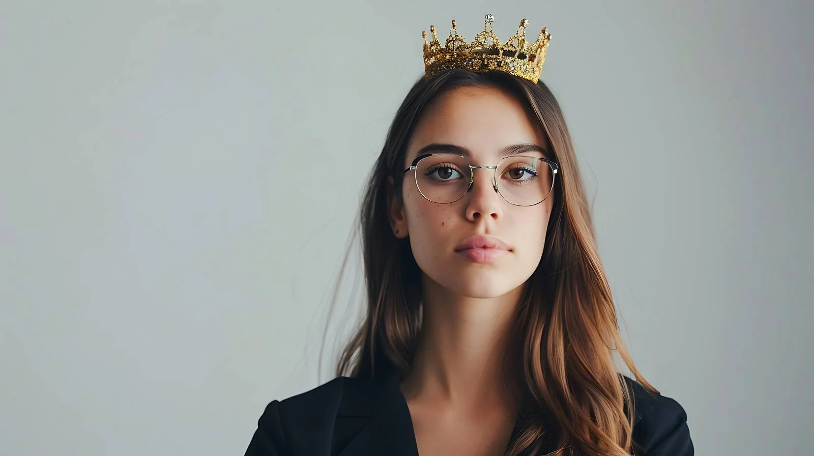 Empowered Woman with Achievement Crown – free achieve image from Dotvec