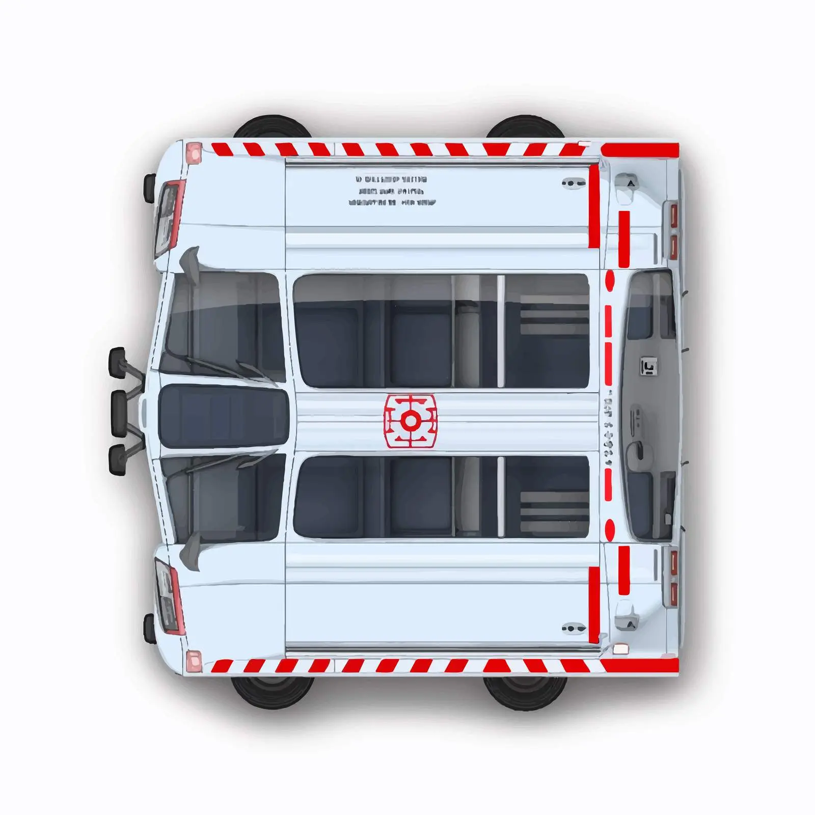 Vector Illustration of Isolated Ambulance Car — free download from Dotvec
