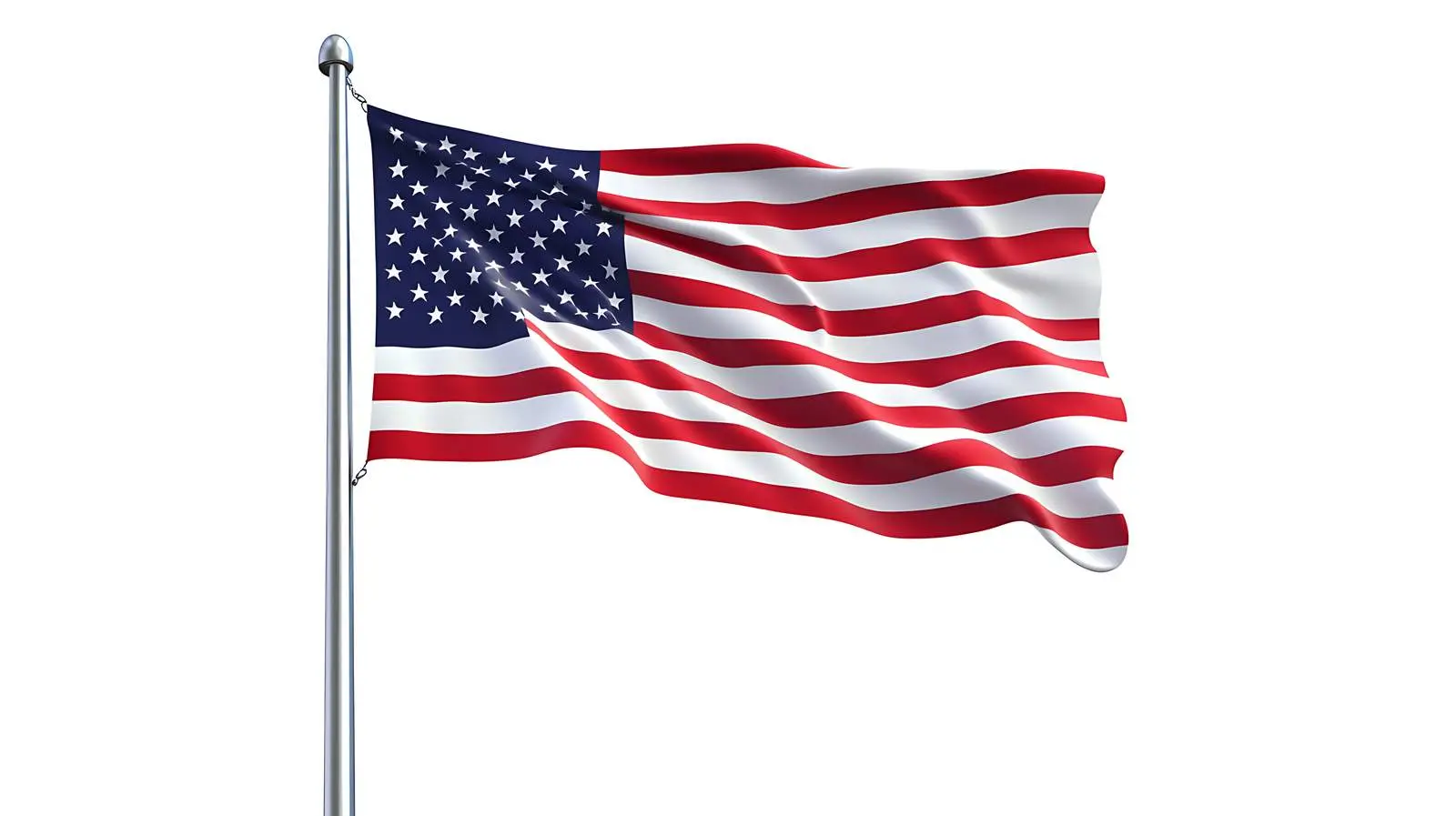 American Flag Isolated with Clipping Path — free download from Dotvec