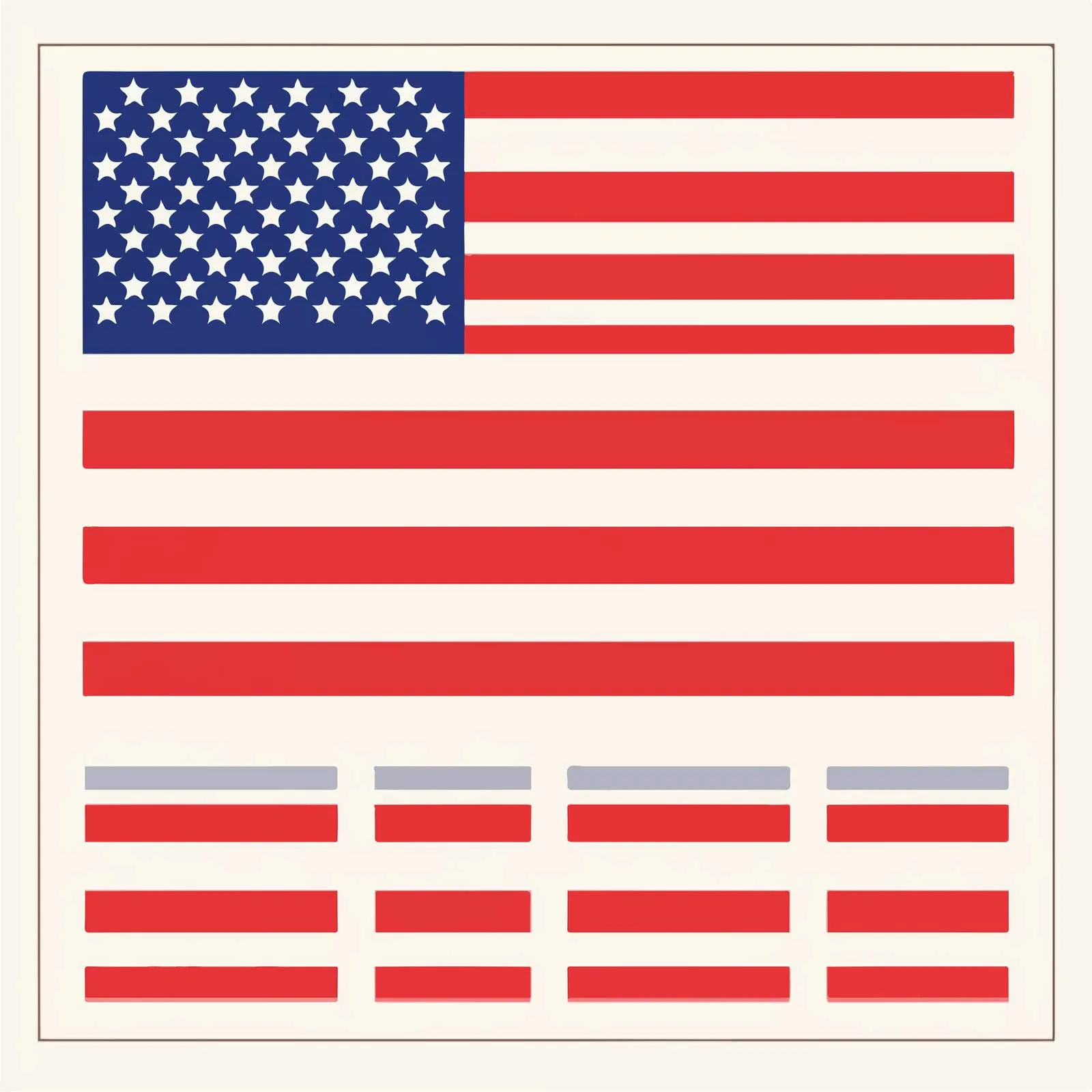 American Flag Flat Vector Illustration Set — free download from Dotvec