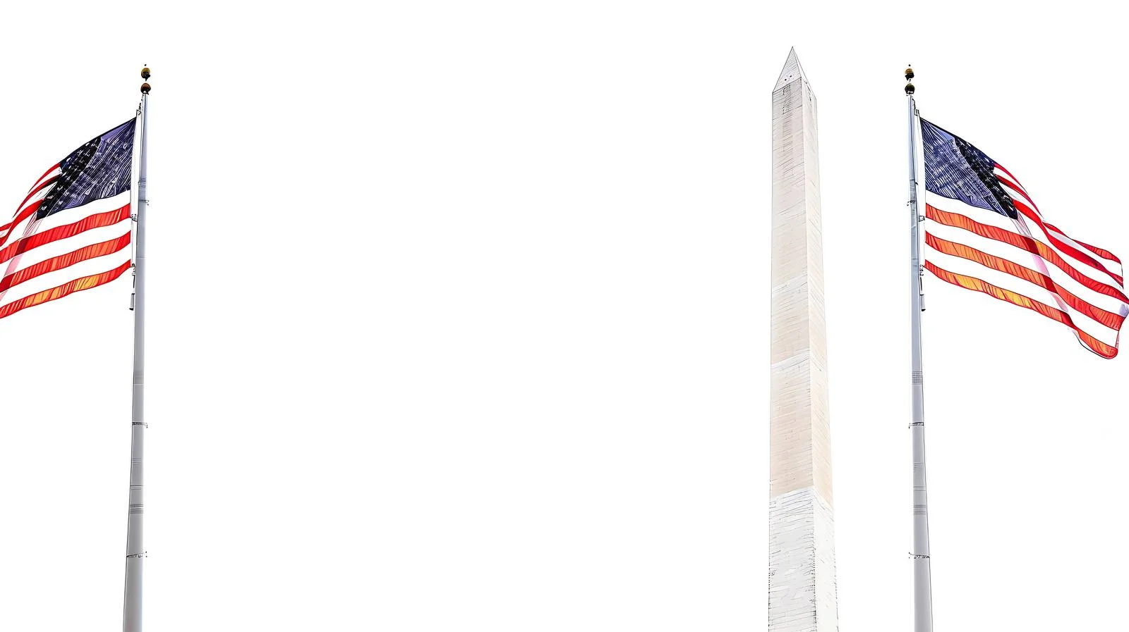 Patriotic Flags at Washington Monument in Washington — free download from Dotvec