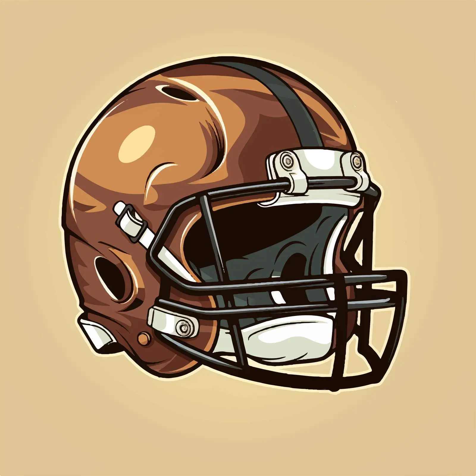 American Football Vector Design on Brown Background — free download from Dotvec