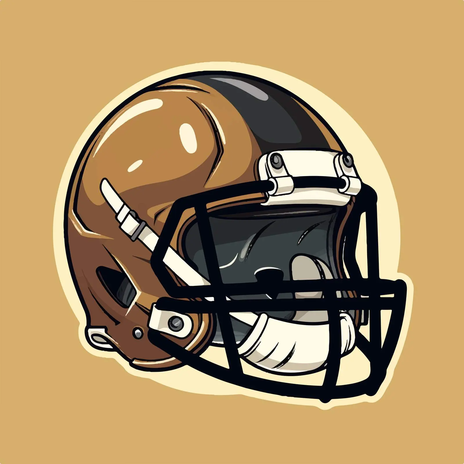 American Football Vector Design on Brown Background — free download from Dotvec