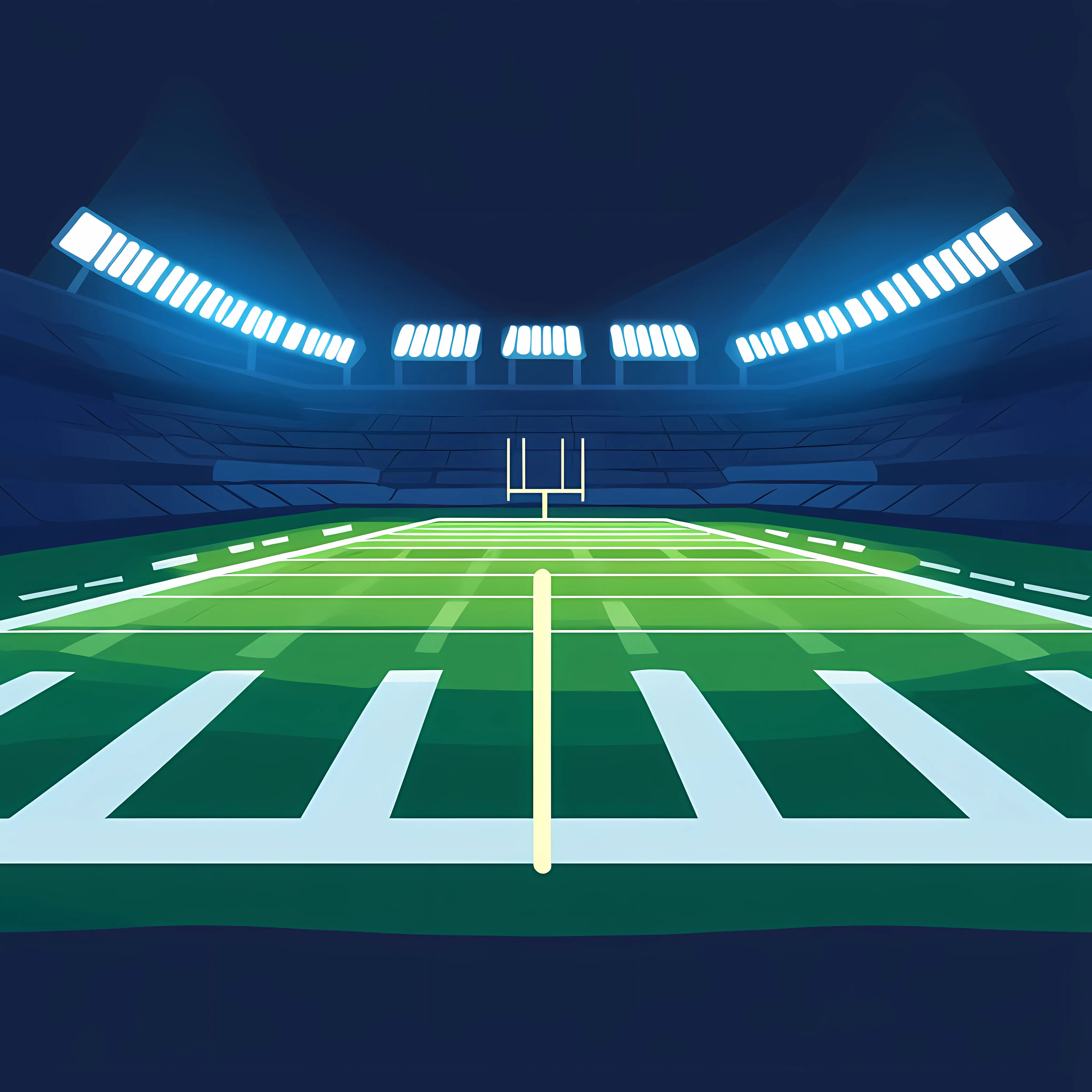 American Football Field at Night Vector Illustration — free download from Dotvec