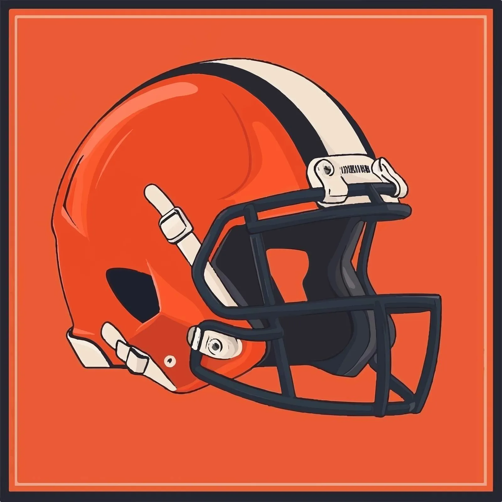 American Football Helmets Vector Illustration – free sports icons image from Dotvec