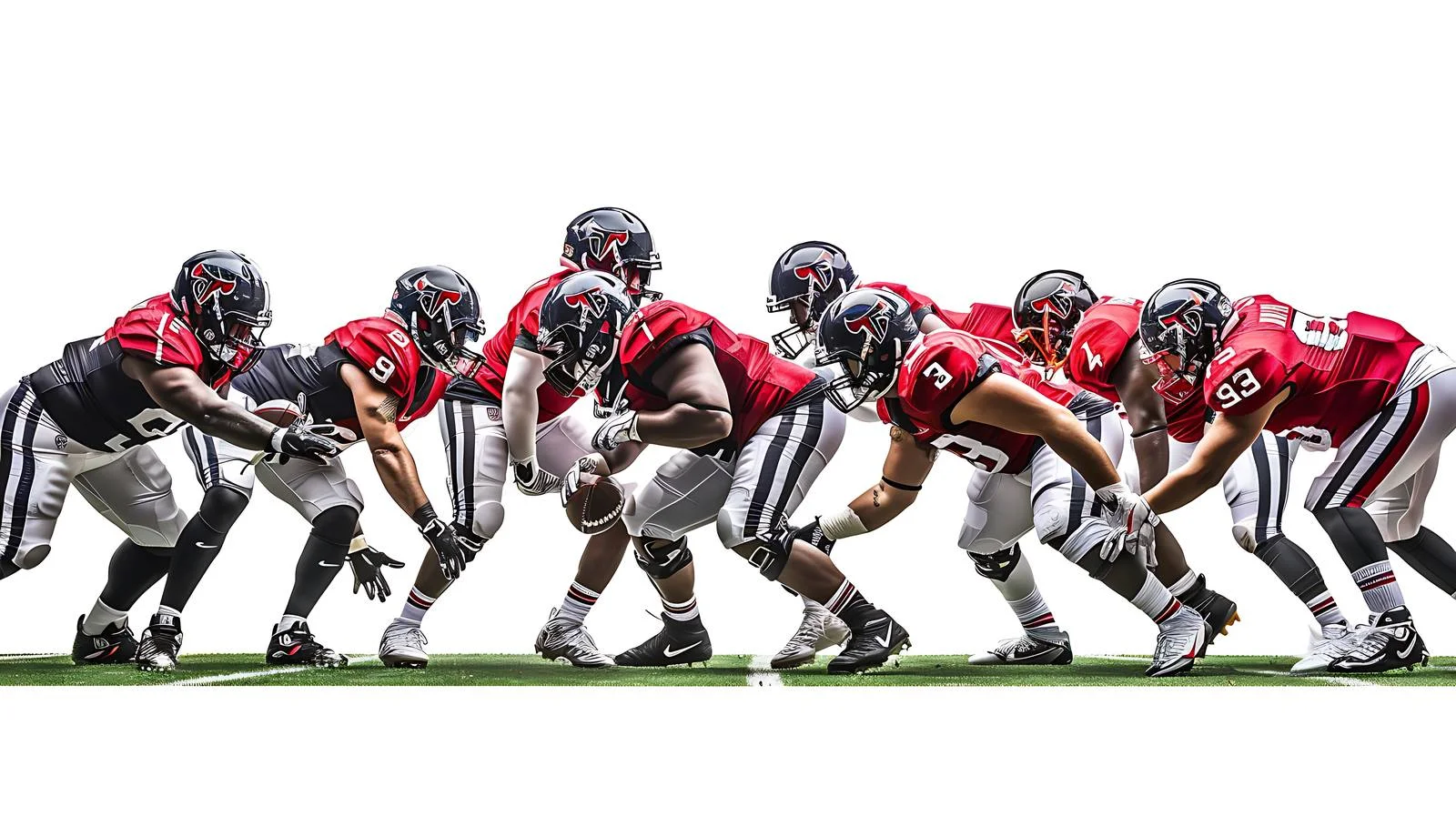 Football Line of Scrimmage Players — free download from Dotvec