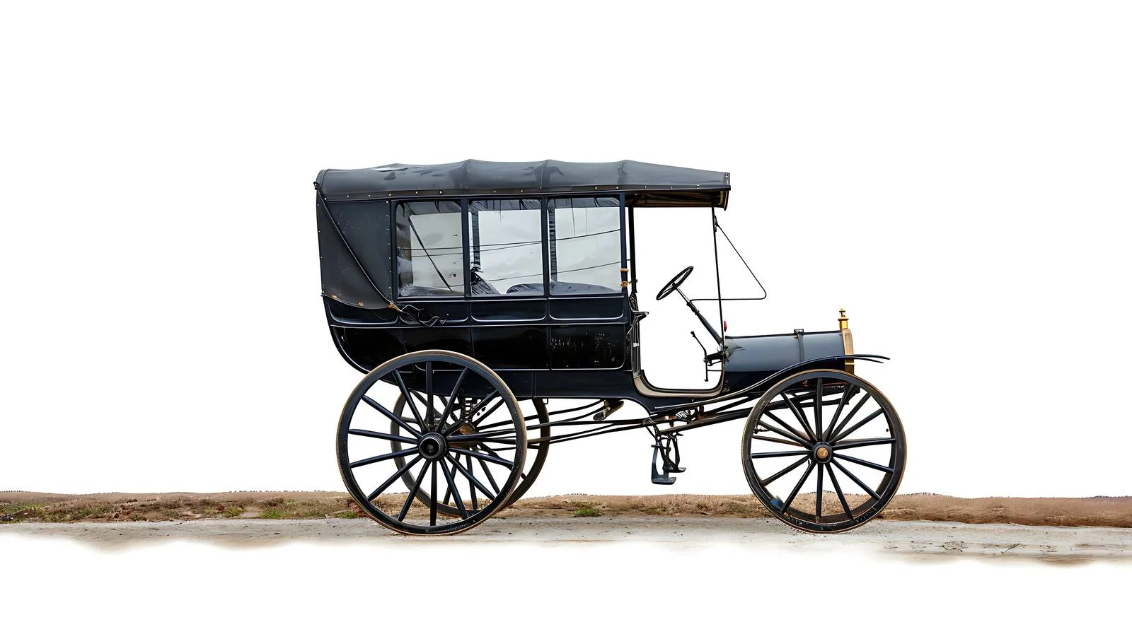 Traversing a Bend in Lancaster's Amish Buggy — free download from Dotvec