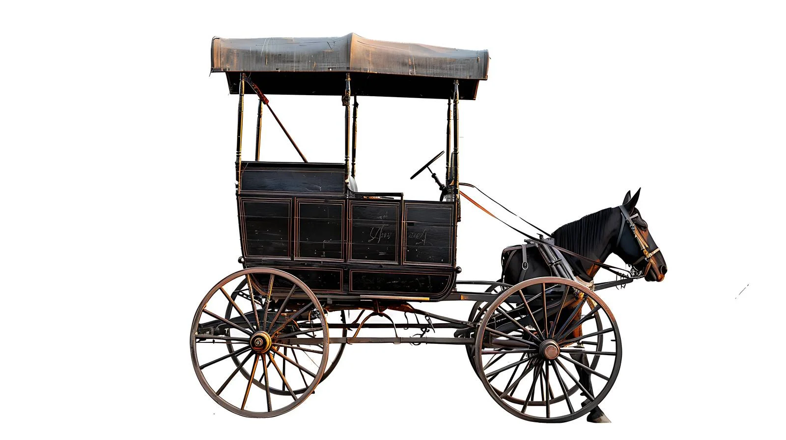 Traditional Amish Buggy Navigates Lancaster County — free download from Dotvec