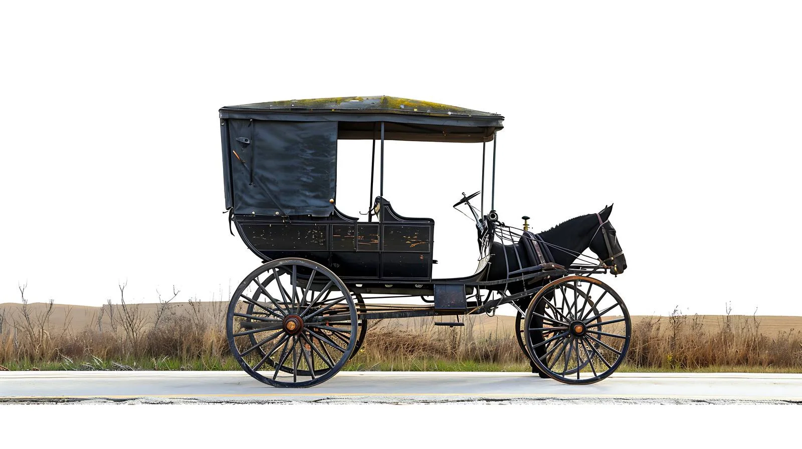 Traditional Amish buggy navigating Lancaster County — free download from Dotvec