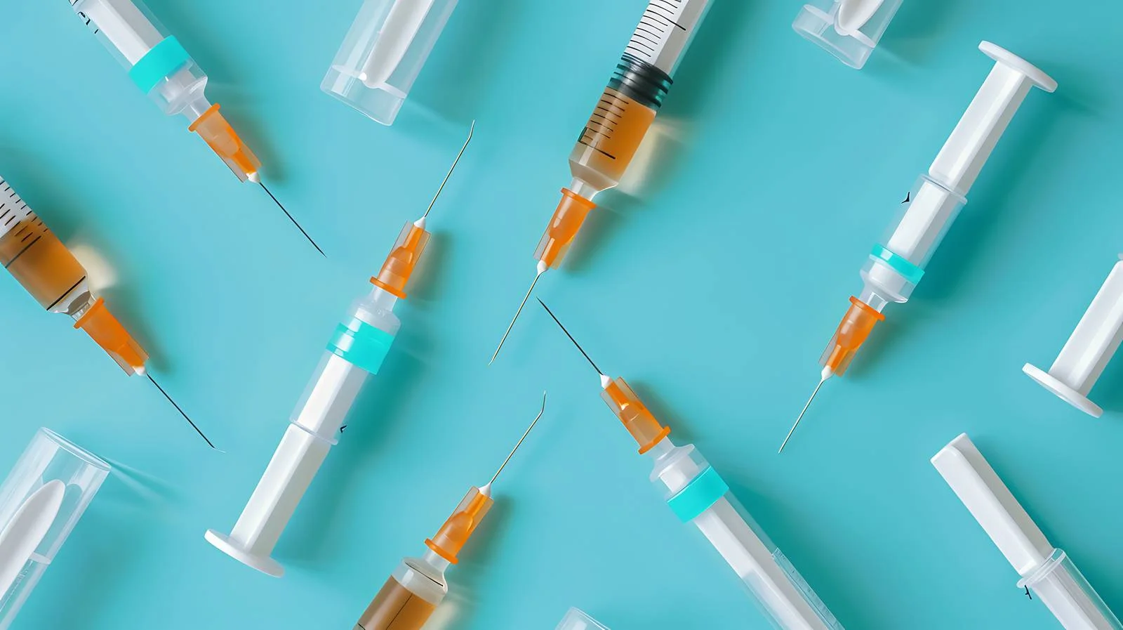 Medical Supplies on Turquoise Background — free download from Dotvec