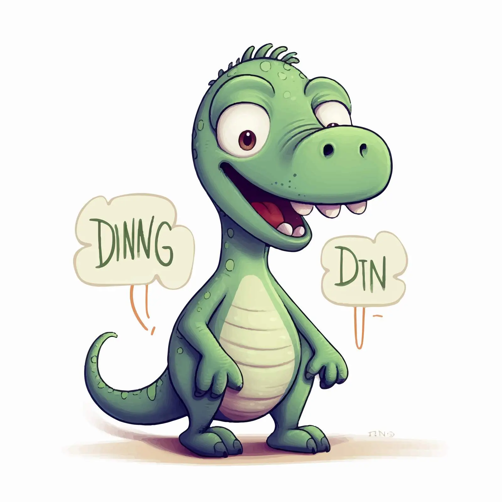 Amusing Dinosaur with I Don't Bite Message — free download from Dotvec