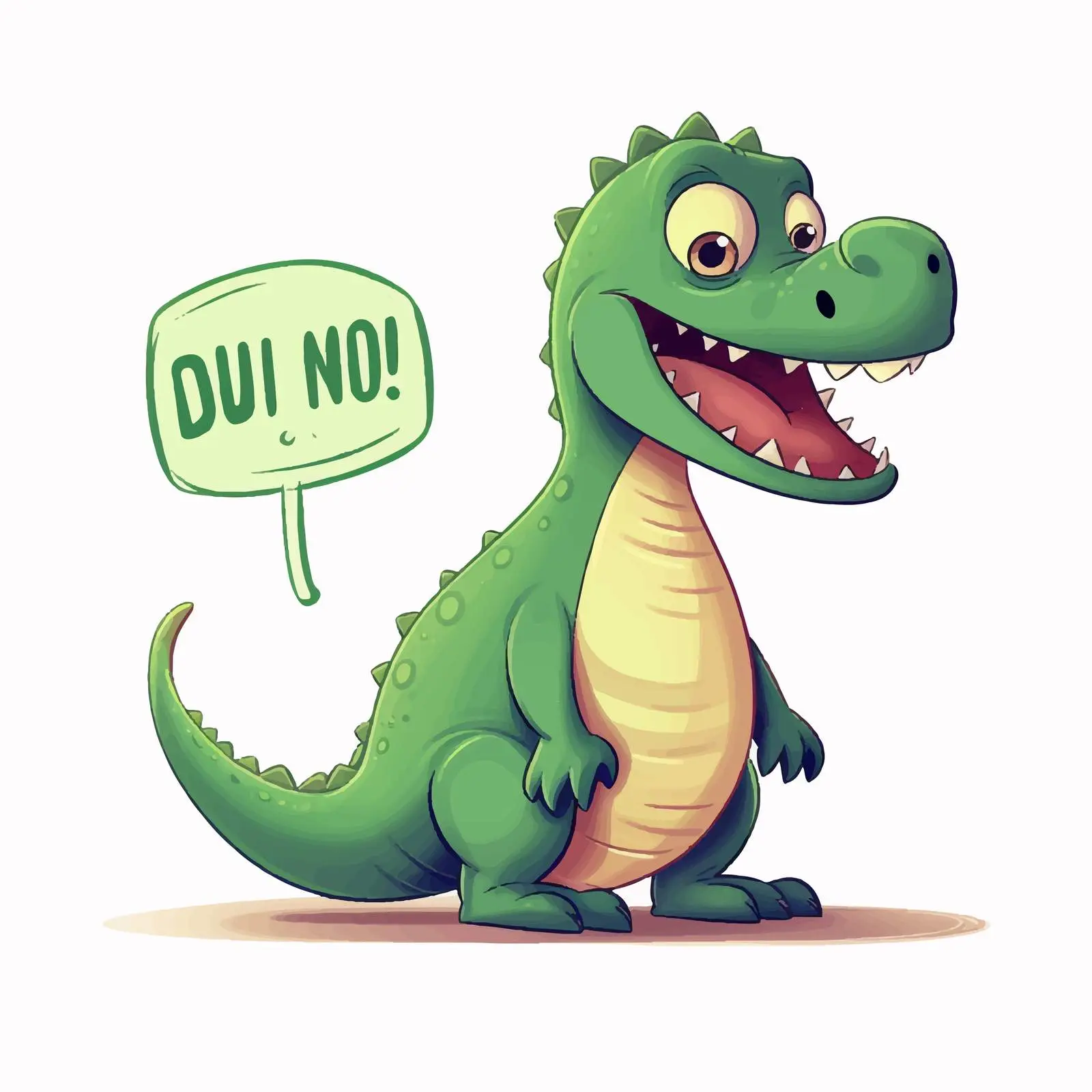 Amusing Iguandon with Don't Bite Message Vector — free download from Dotvec