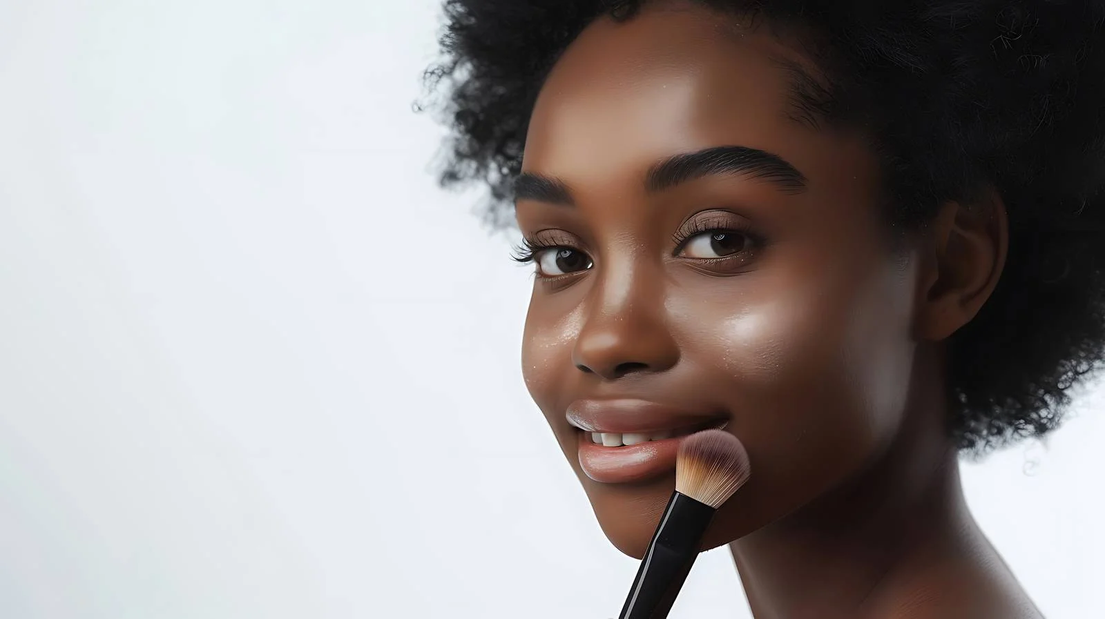 Enhancing Natural Beauty: African American Woman — free download from Dotvec