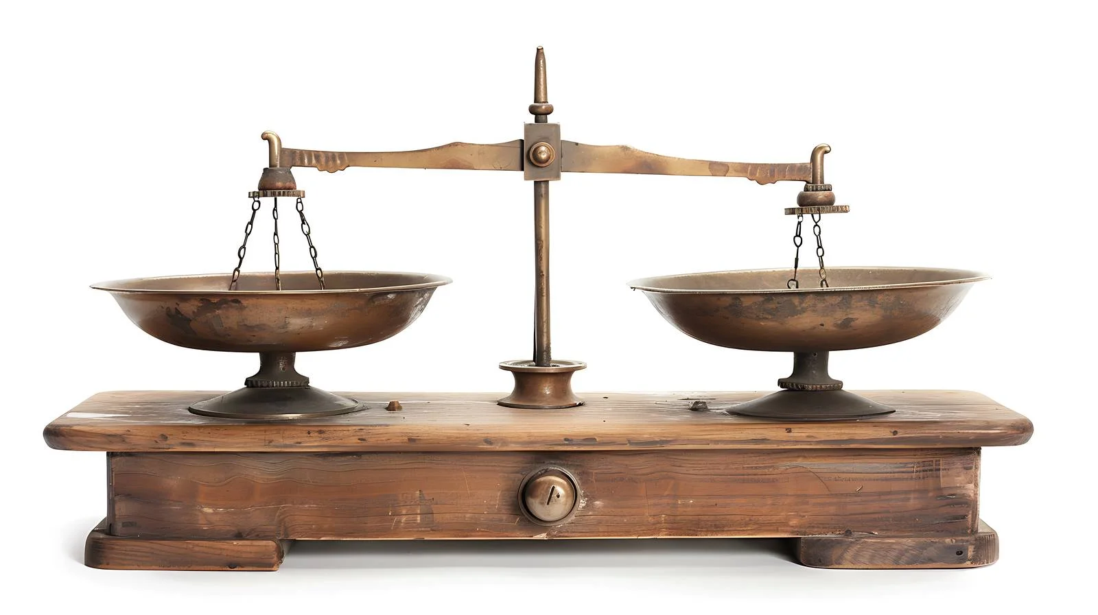 Vintage Balance Scale on White Background — free download from Dotvec
