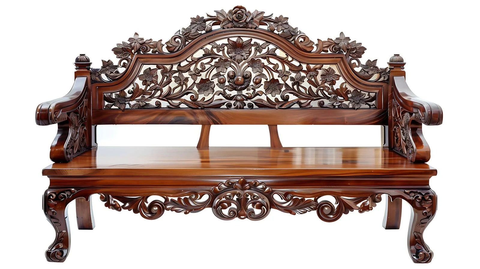 Elegant Victorian Style Sofa Table Front View — free download from Dotvec