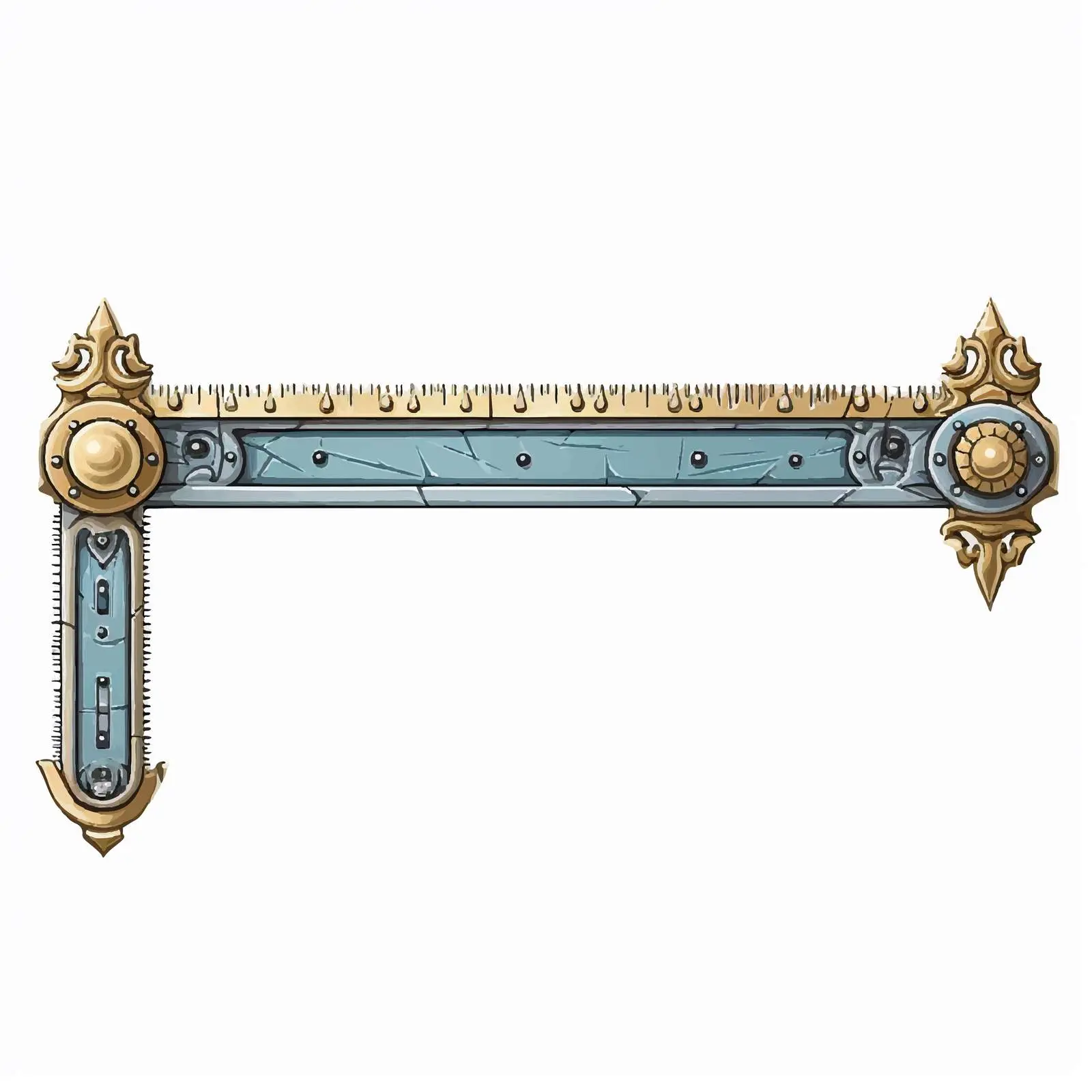 Cartoon Arc Ruler Vector Illustration — free download from Dotvec