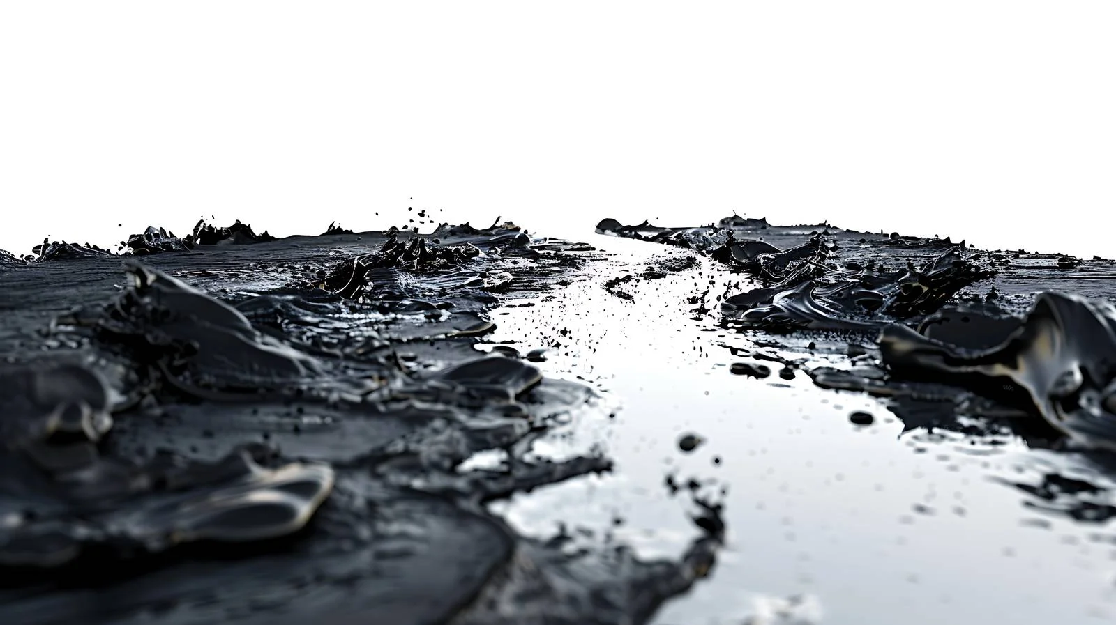 Spilled fuel or oil on road surface — free download from Dotvec
