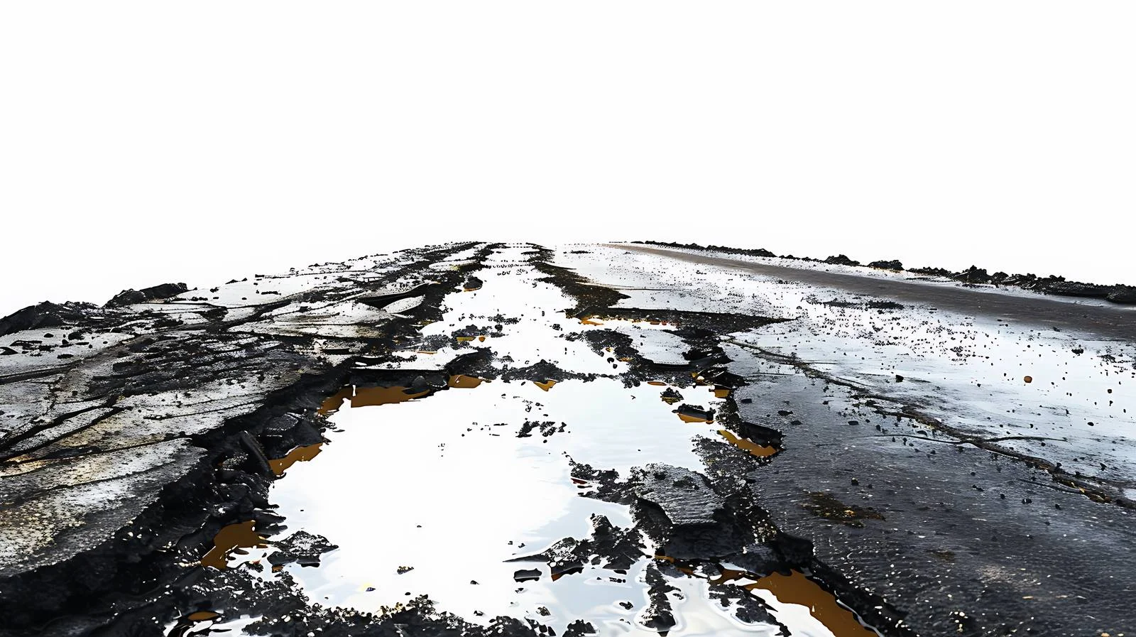 Spilled fuel on roadway surface — free download from Dotvec