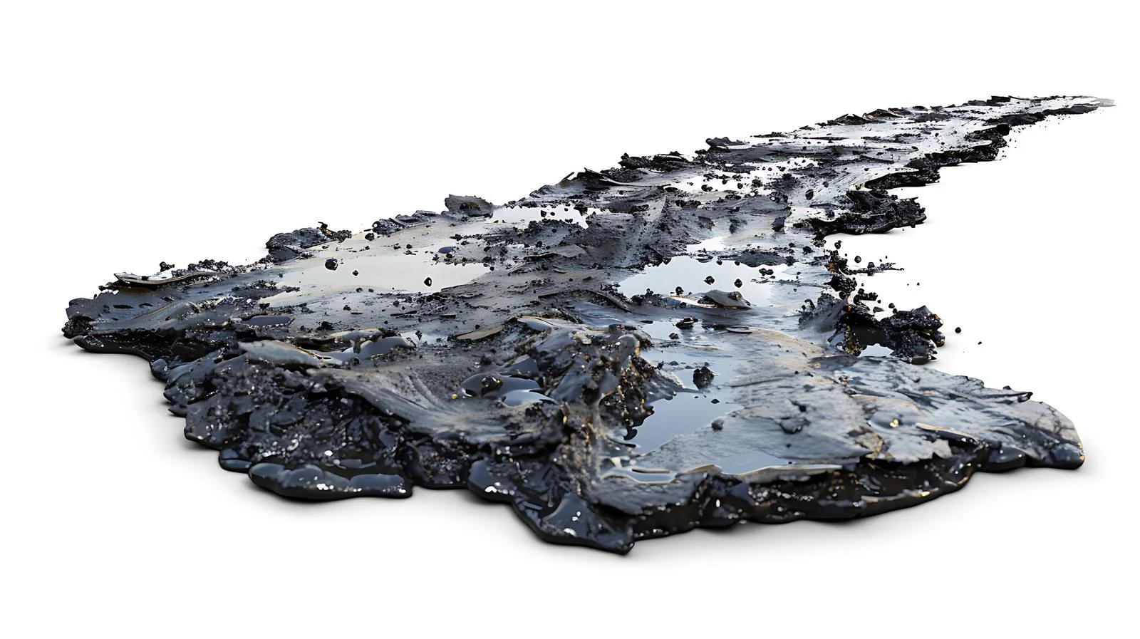 Spilled Fuel or Oil on Roadway Surface — free download from Dotvec