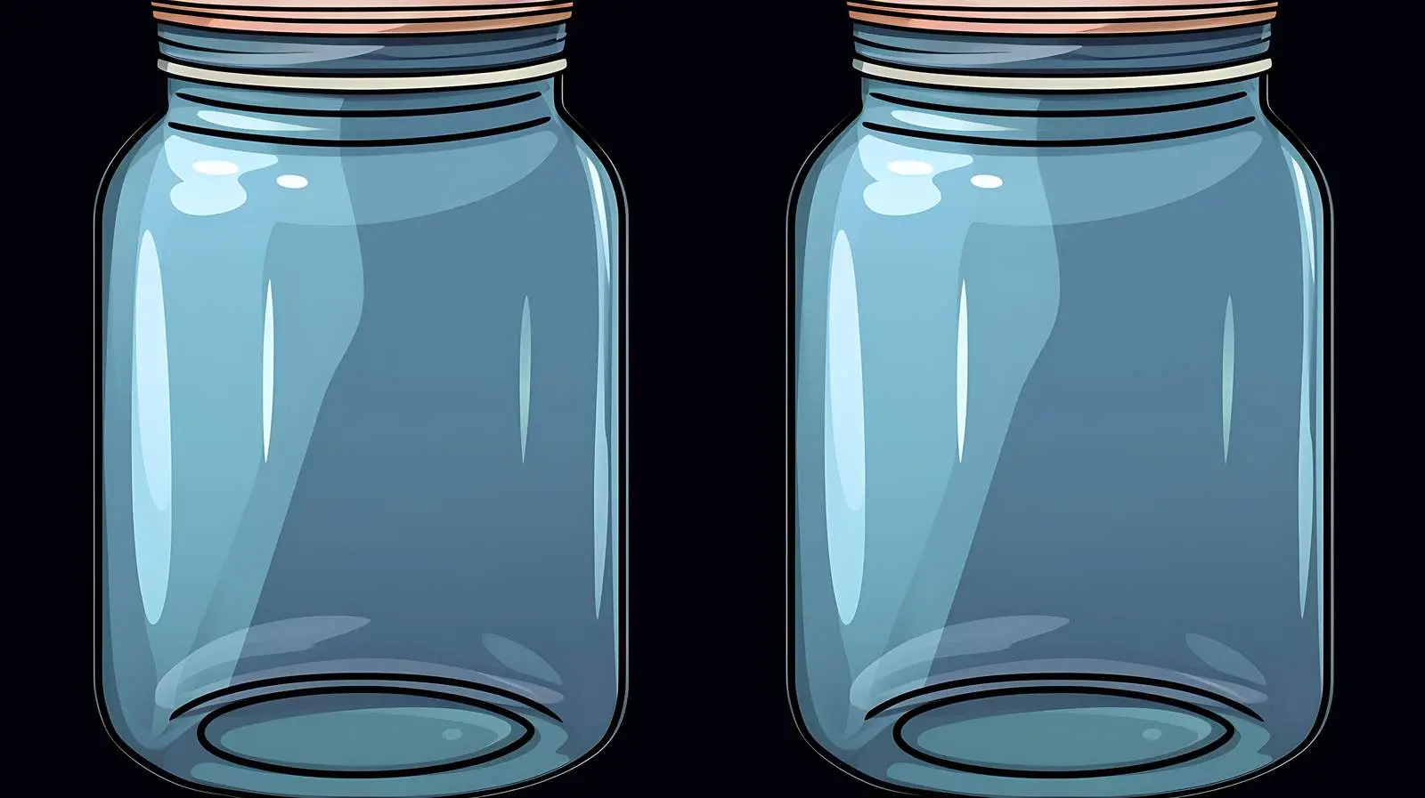 Minimalistic Empty Jar Illustration — free download from Dotvec