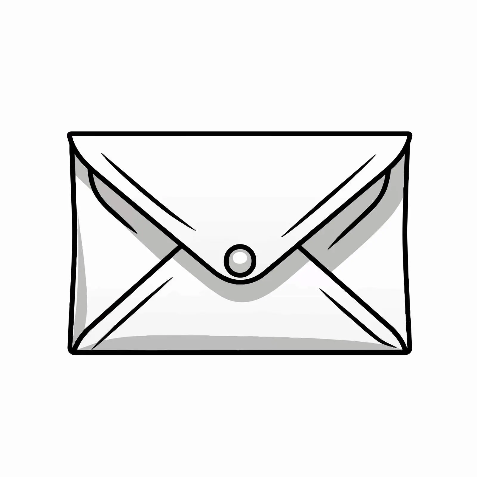 Cartoon Envelope Line Vector Illustration — free download from Dotvec