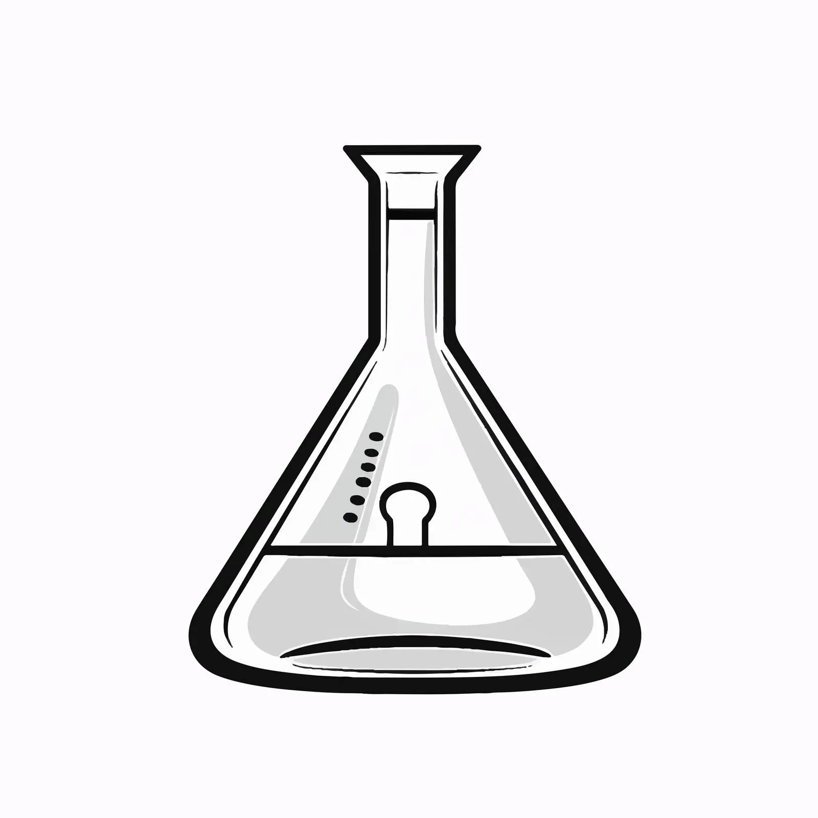 Erlenmeyer Flask Cartoon Vector Illustration – free beak image from Dotvec
