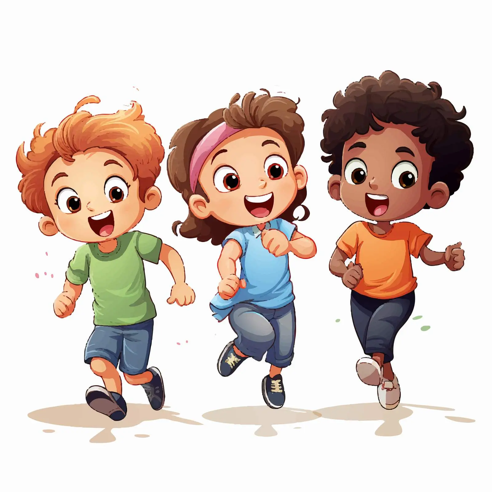 Four Children Engaged in Creative Play — free download from Dotvec