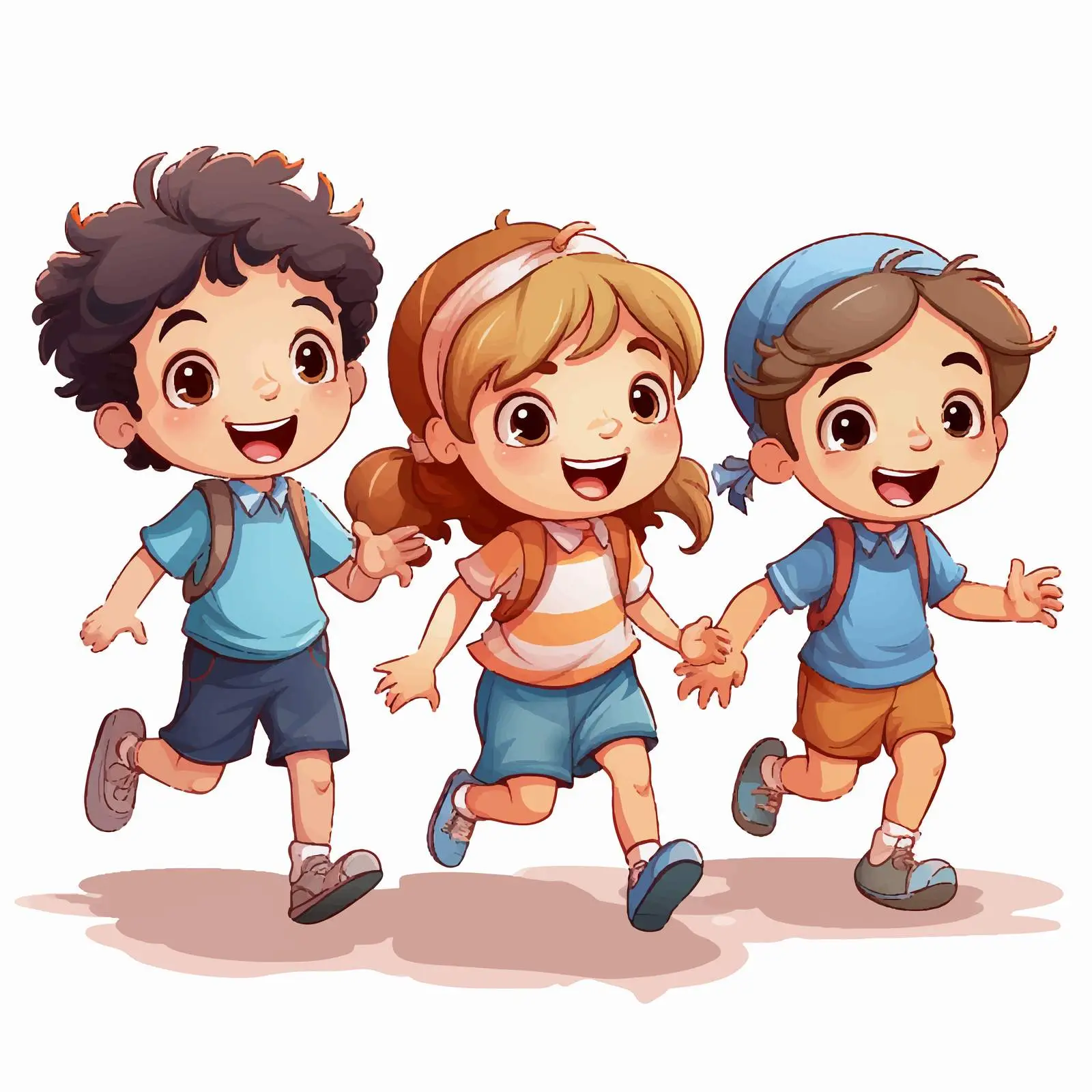 Four Children Engaging in Creative Play — free download from Dotvec