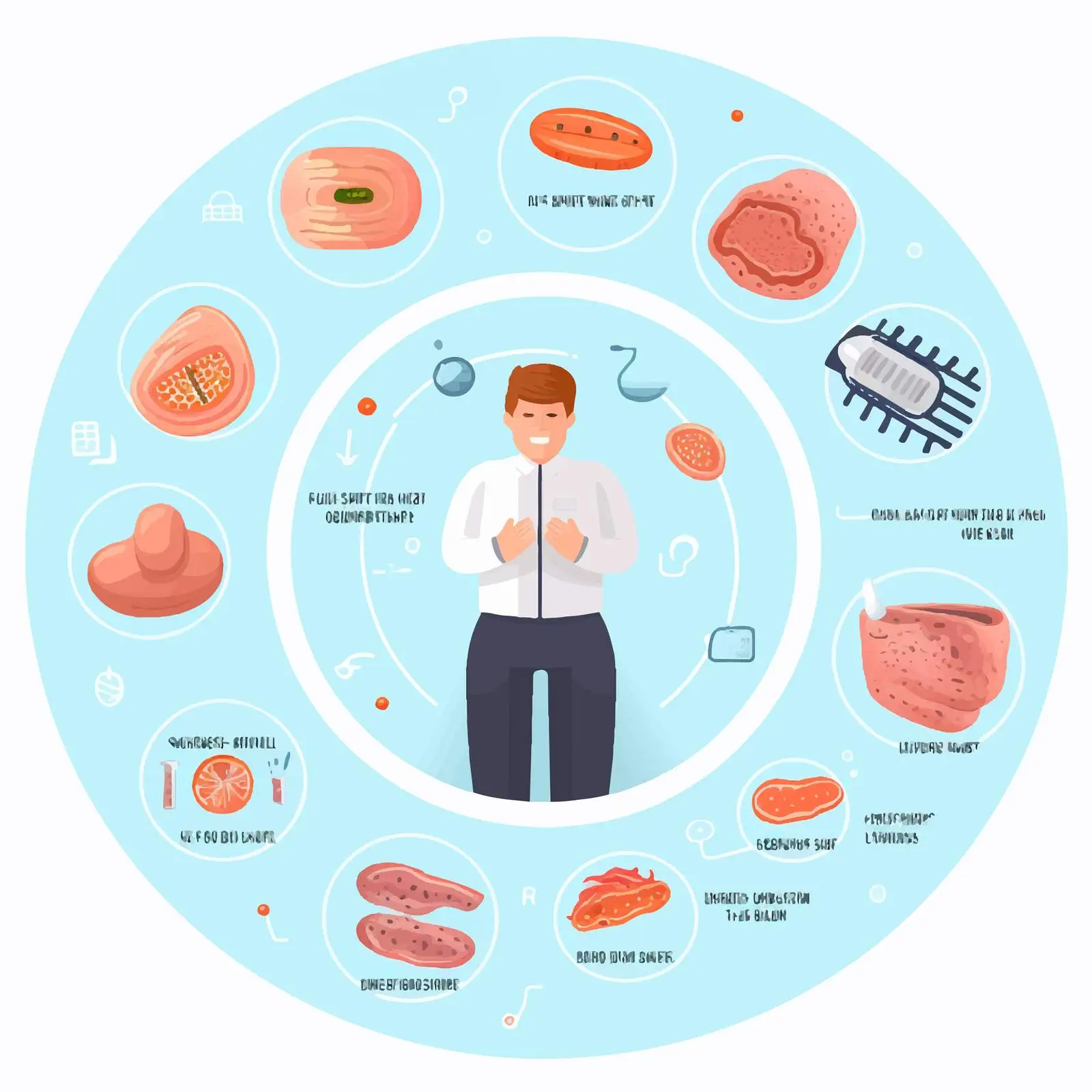 Gastroenteritis Causes and Symptoms Infographic — free download from Dotvec