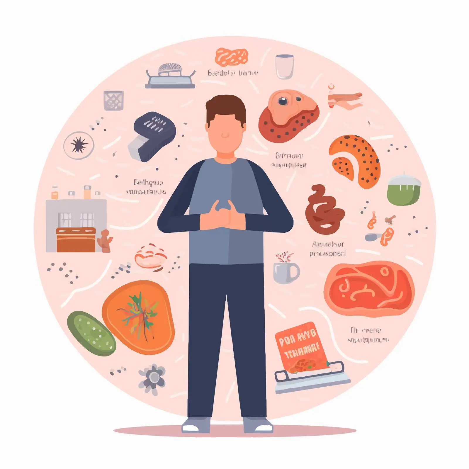 Gastroenteritis Causes and Symptoms Infographic — free download from Dotvec