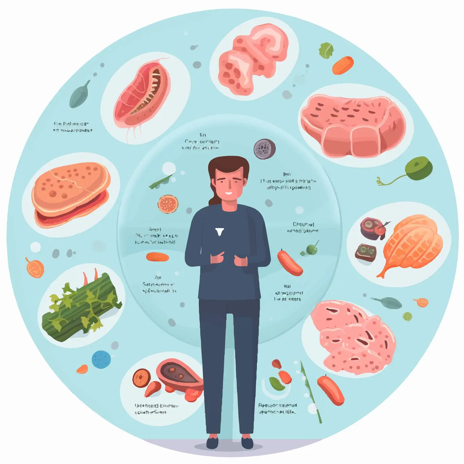 Gastroenteritis Infographic: Causes and Symptoms — free download from Dotvec